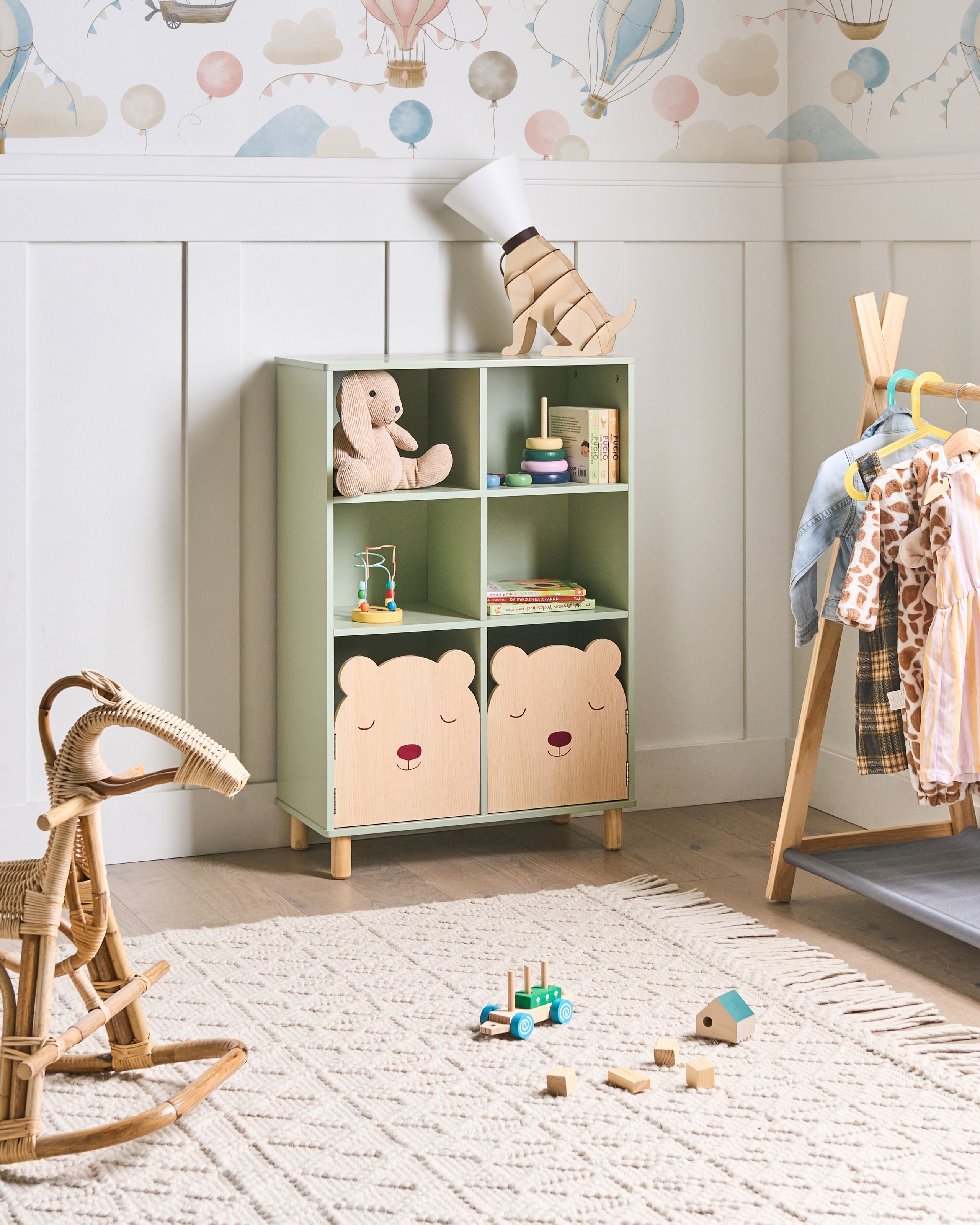 BUGEXI 3 Tier Bookcase - Light Green - Gemini Interiors