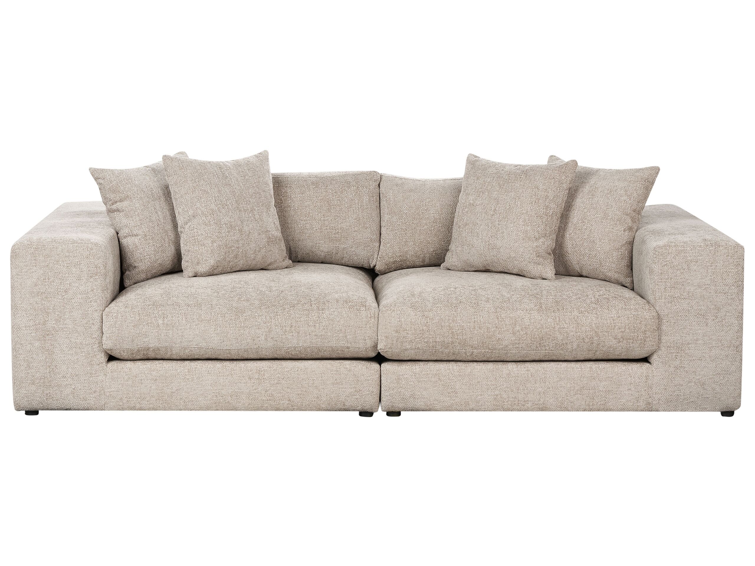 3 Seater Sofa Taupe GLORVIKA II - Gemini Interiors