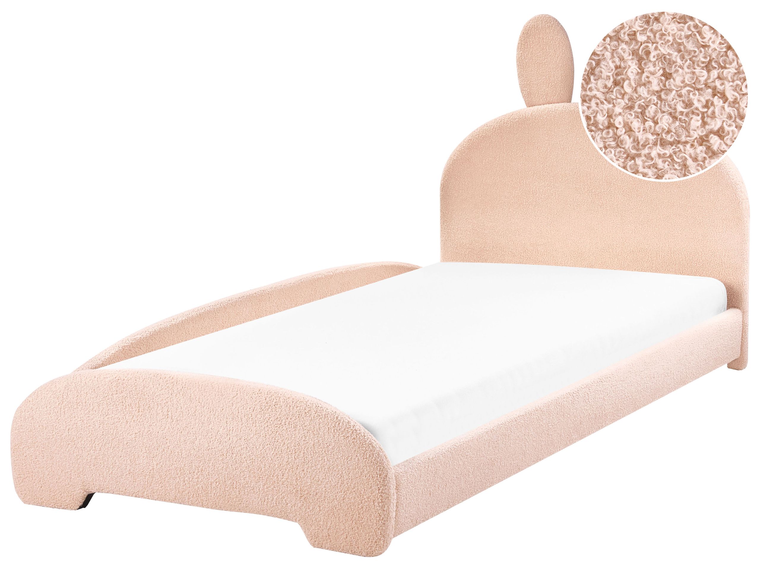 PERRA Boucle EU Single Bedframe Beige - Gemini Interiors