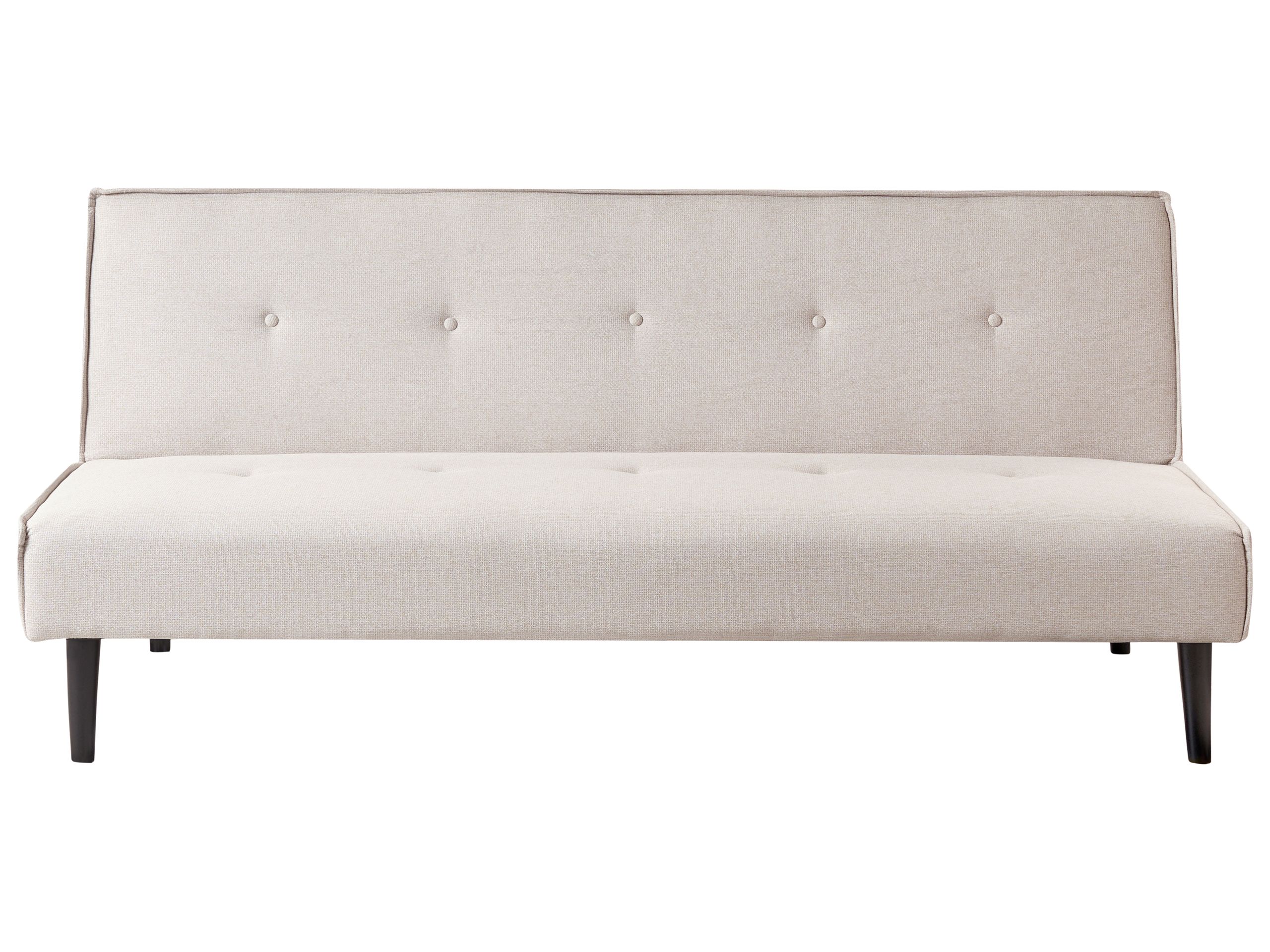 3 Seater Sofabed - TISBY Fabric Light Beige - Gemini Interiors