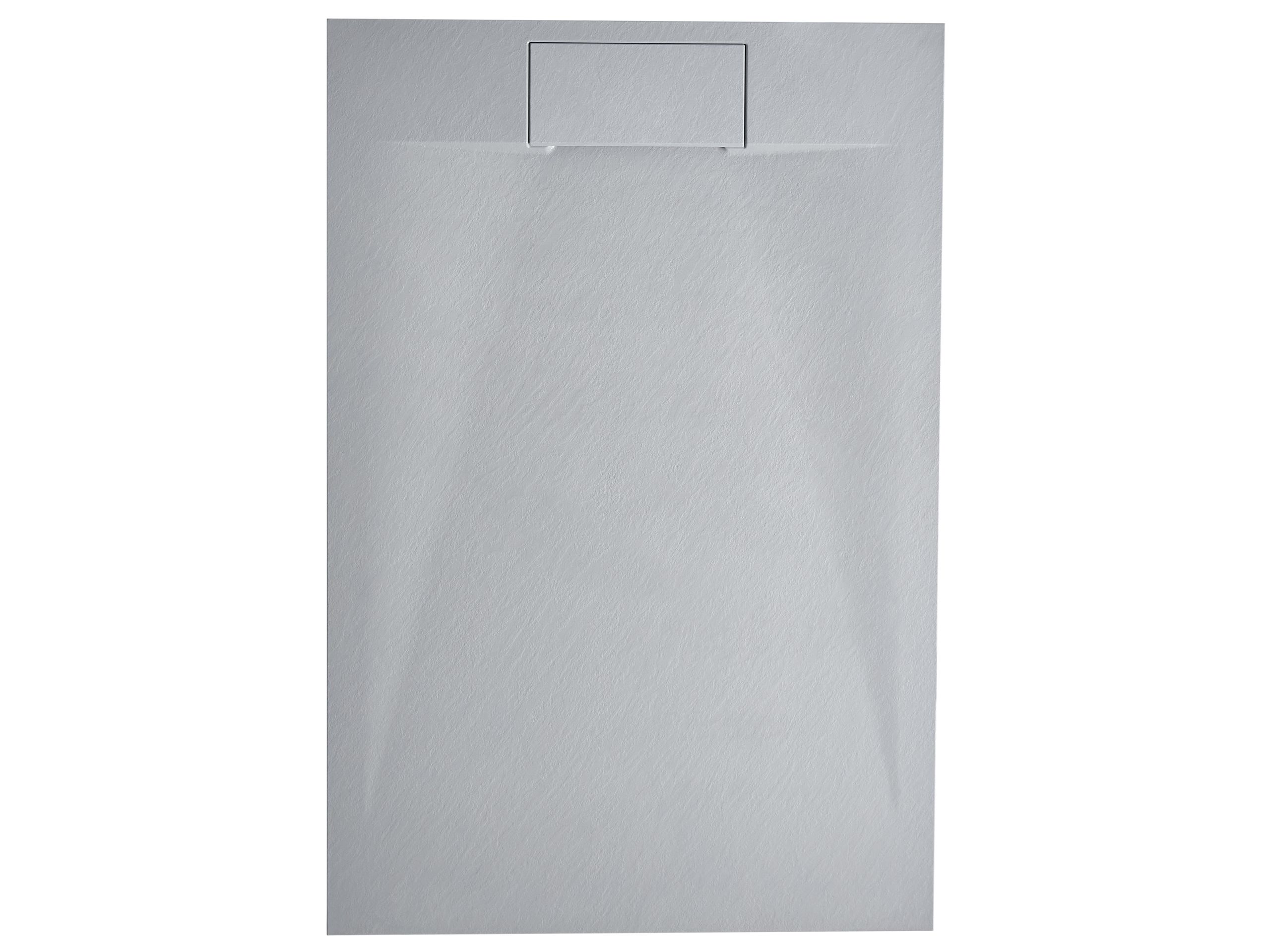 ZAURO Shower Tray 80 x 120 x 3 cm Grey - Gemini Interiors