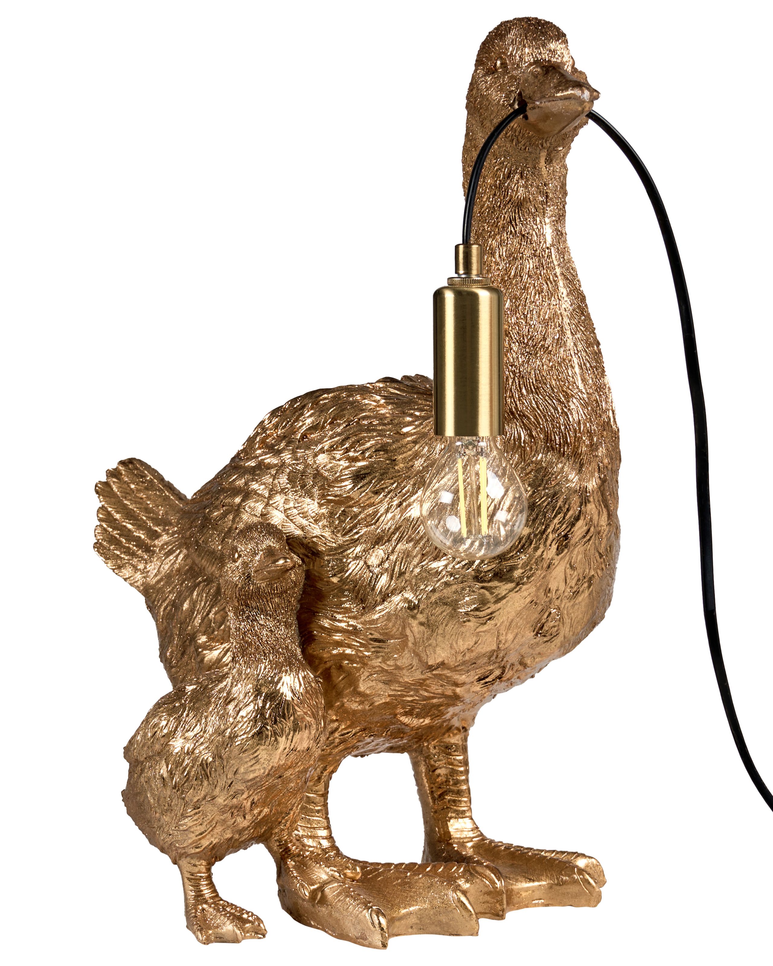 CHADLEIGH Table Lamp Duck - Gold - Gemini Interiors
