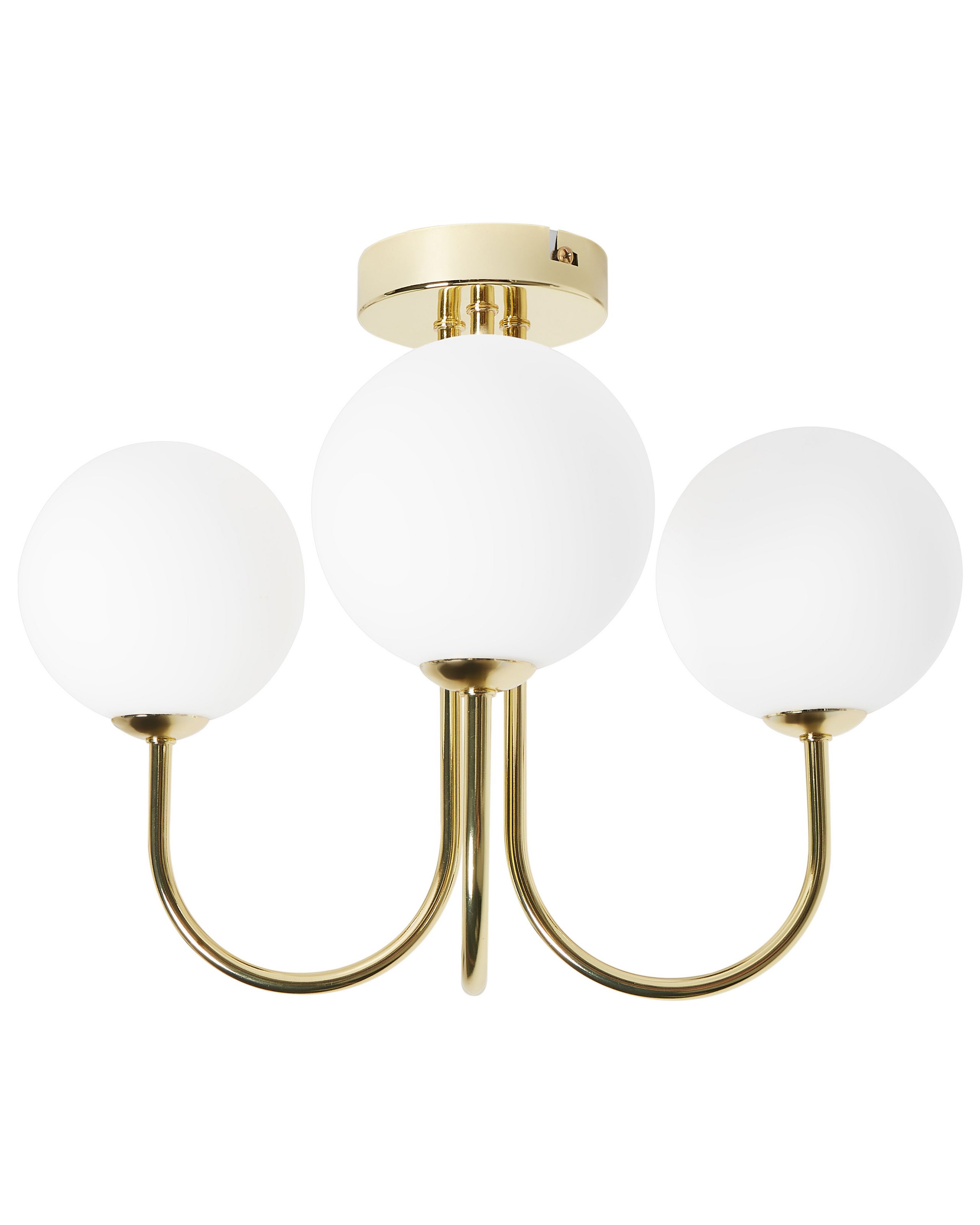 Ceiling Lamp SHIRE Glass White - Gemini Interiors