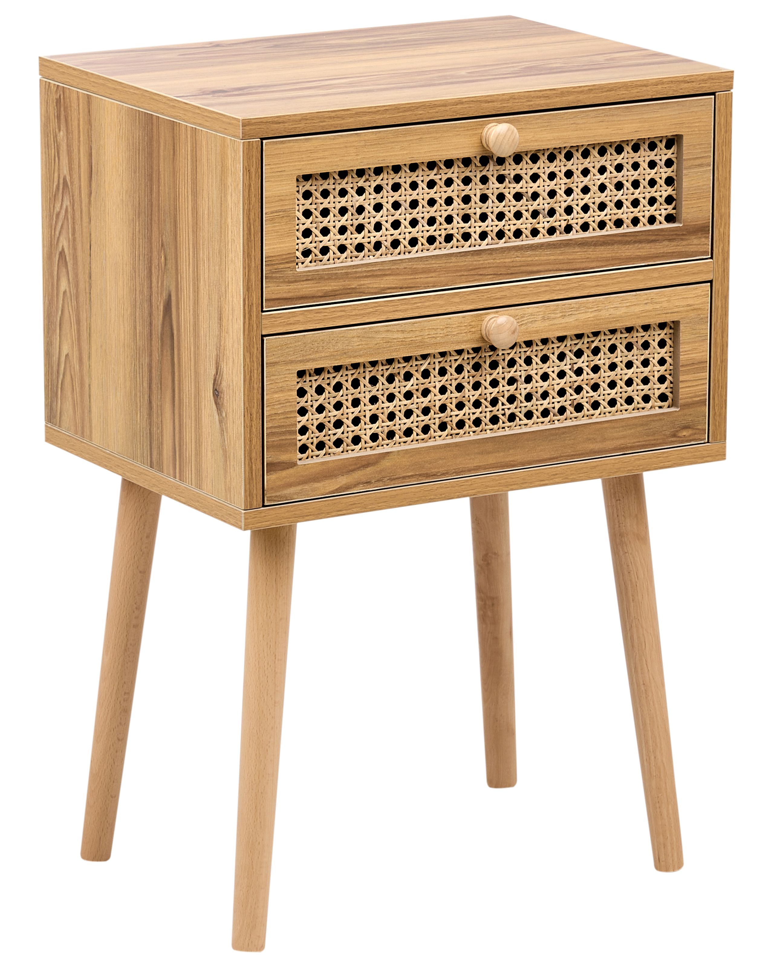 BETTU Bedside Table Light Brown - Gemini Interiors
