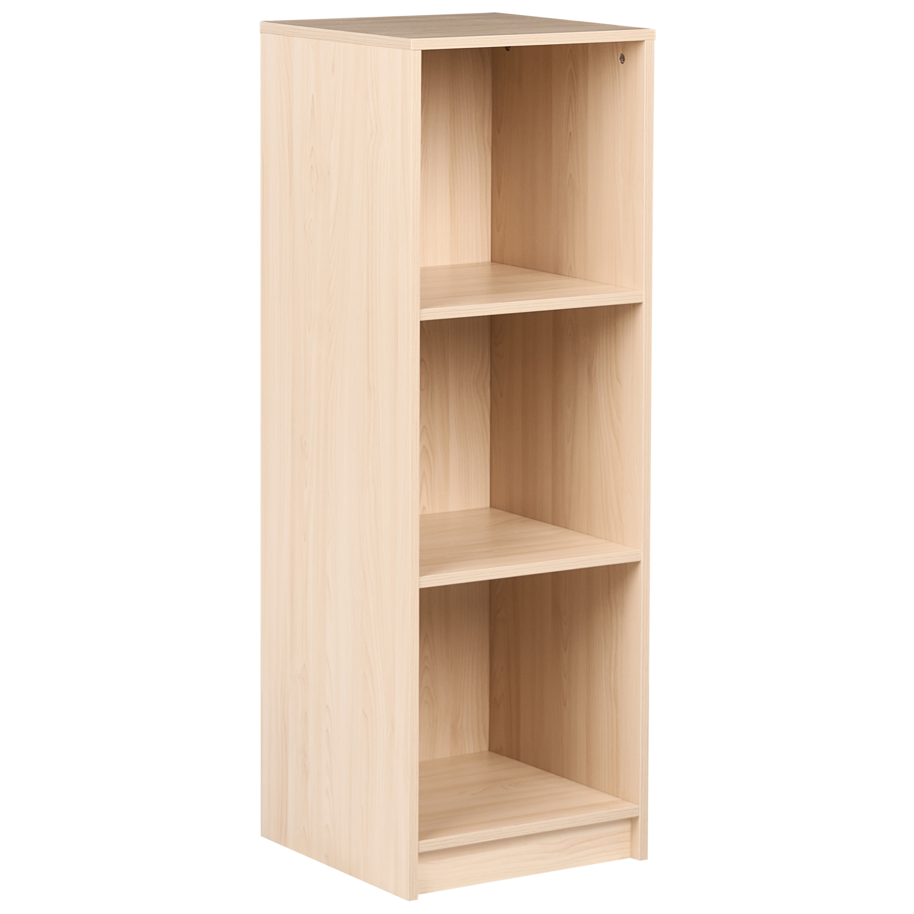 ZNHEA 3 Tier Bookcase 117cm - Light Brown - Gemini Interiors