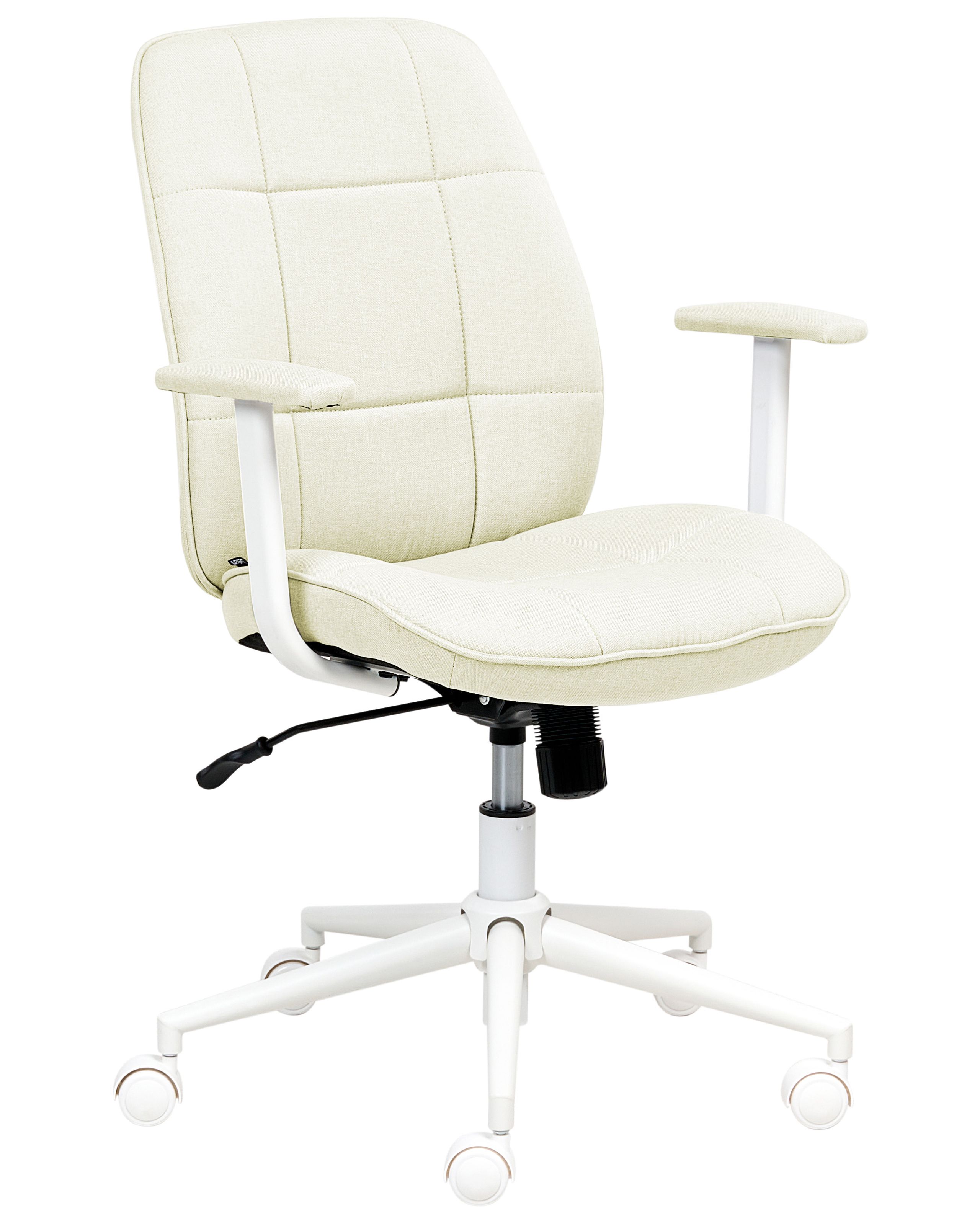 KEWMERE Fabric Office Chair - White - Gemini Interiors