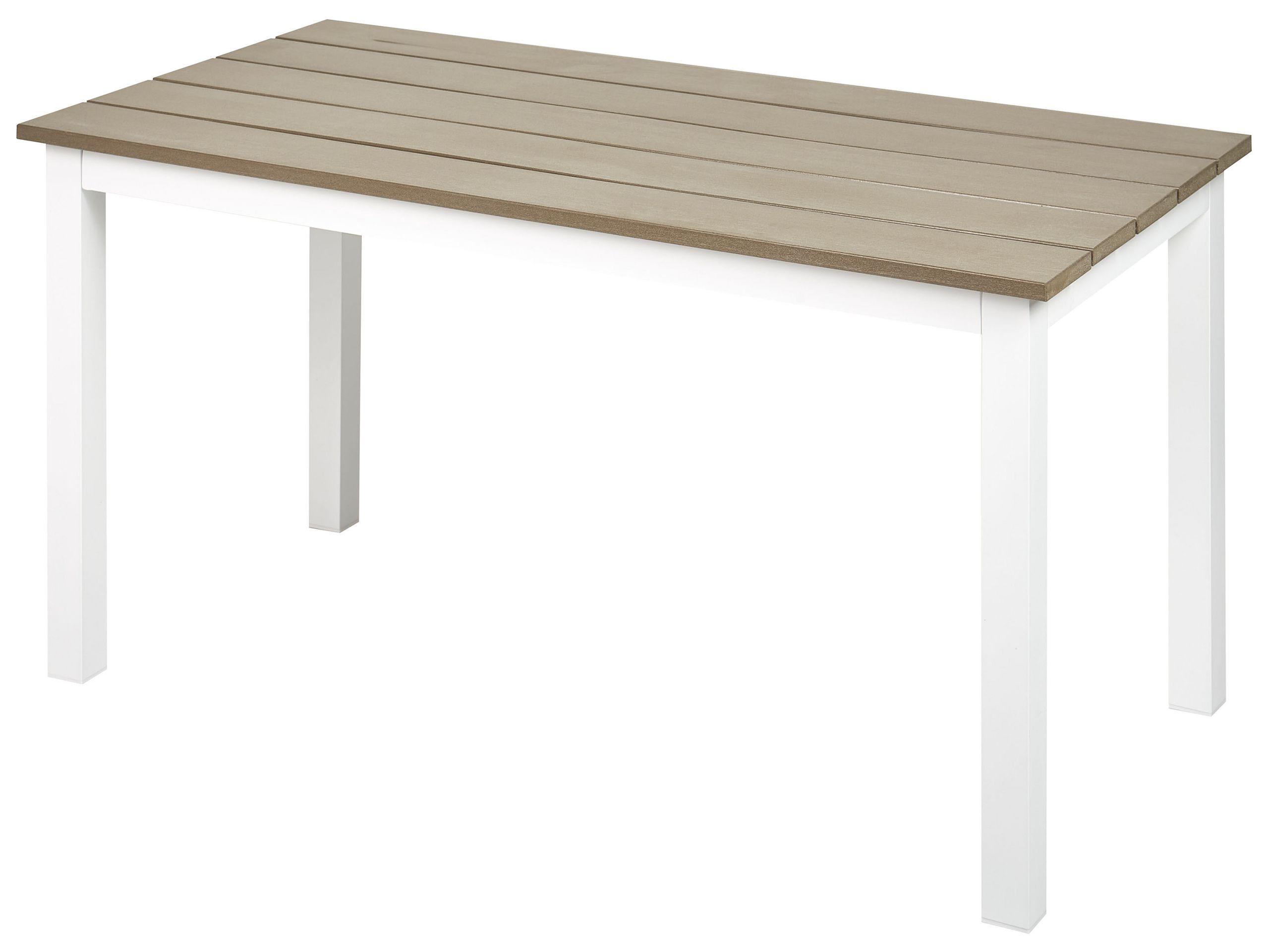 Garden Coffee Table 96 x 52 cm Light Wood and White MESSINA - Gemini Interiors