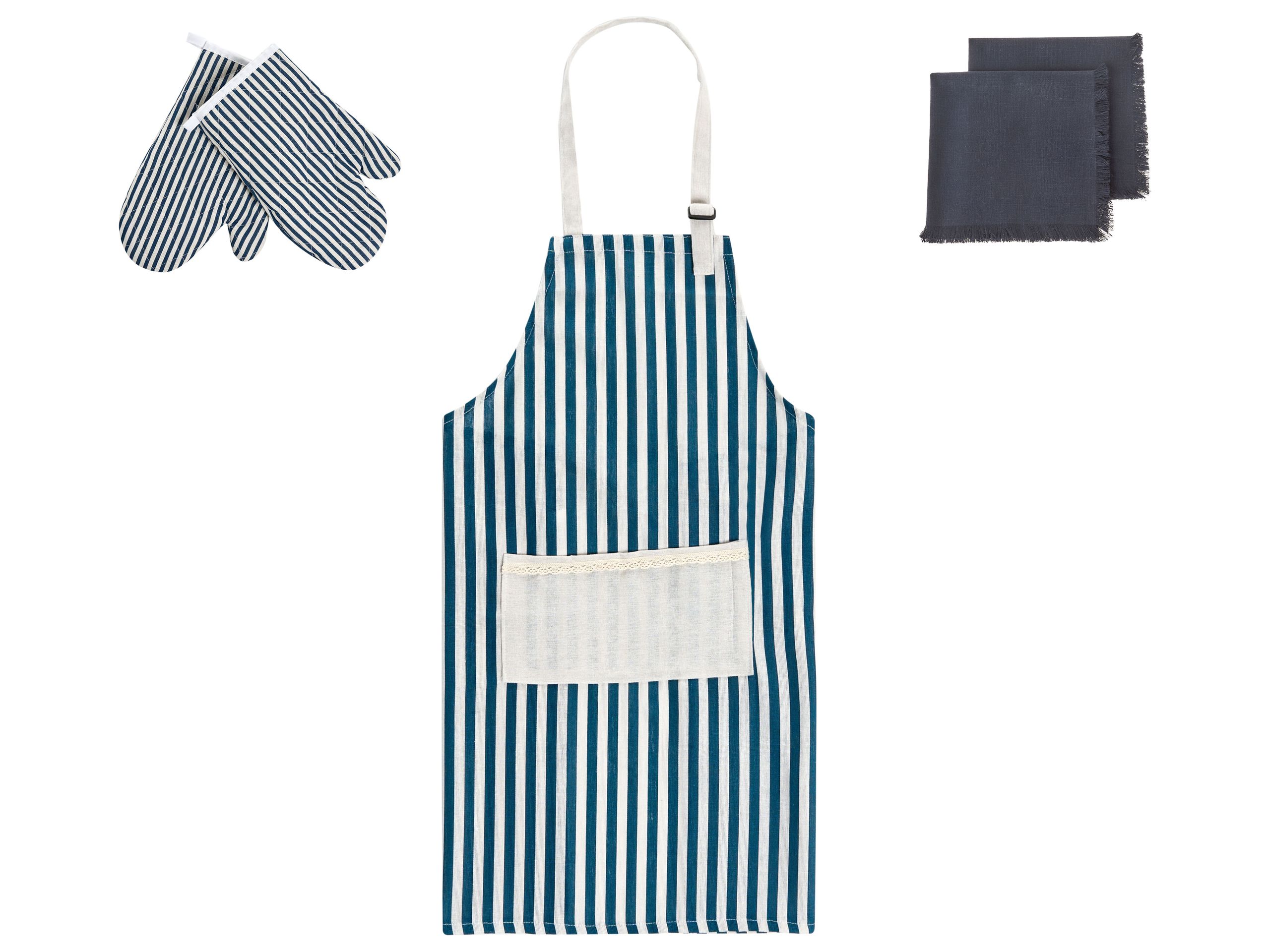 LONGRIDGEON Kitchen Textiles Set - Blue - Gemini Interiors