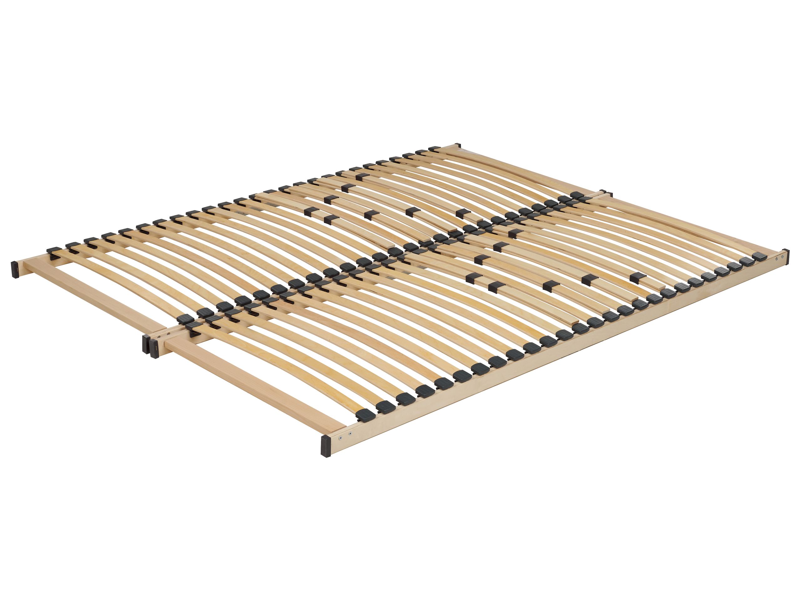 JEVIERS Slatted Bedframe Base 160 x 200cm EU Kingsize Bed - Gemini Interiors