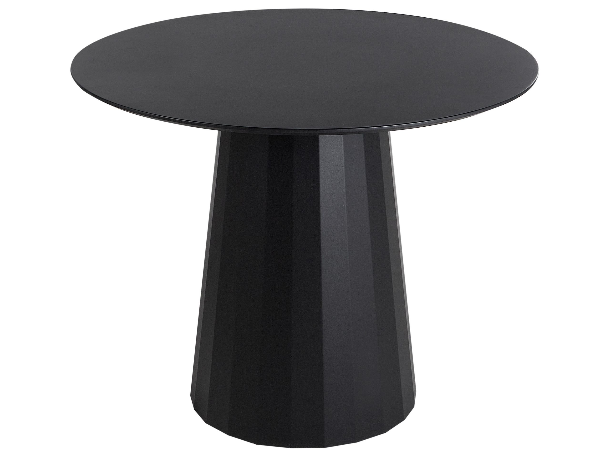 Dining Table PLATO Black 100 cm 100 cm Metal - Gemini Interiors