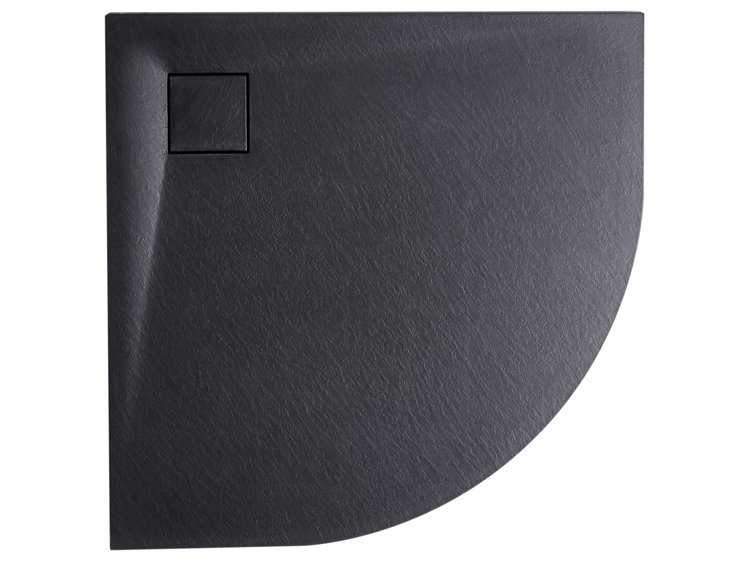 RAPON Shower Tray 90 x 90 x 3 cm Black - Gemini Interiors