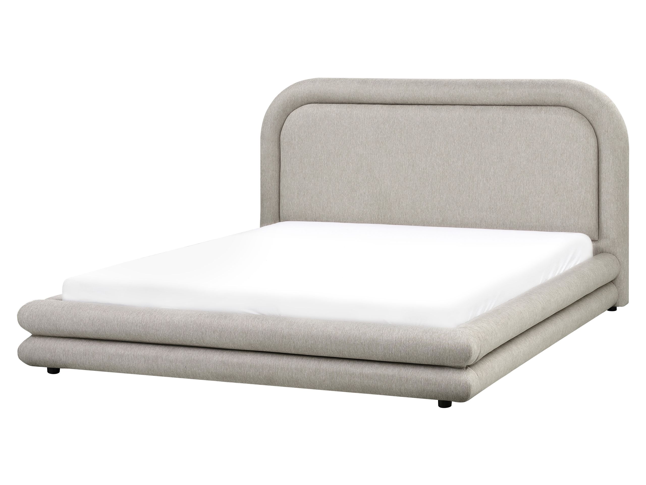 LAVAEDRNS Waterbed Faux Linen 160 x 200 cm (EU King Size) Taupe - Gemini Interiors