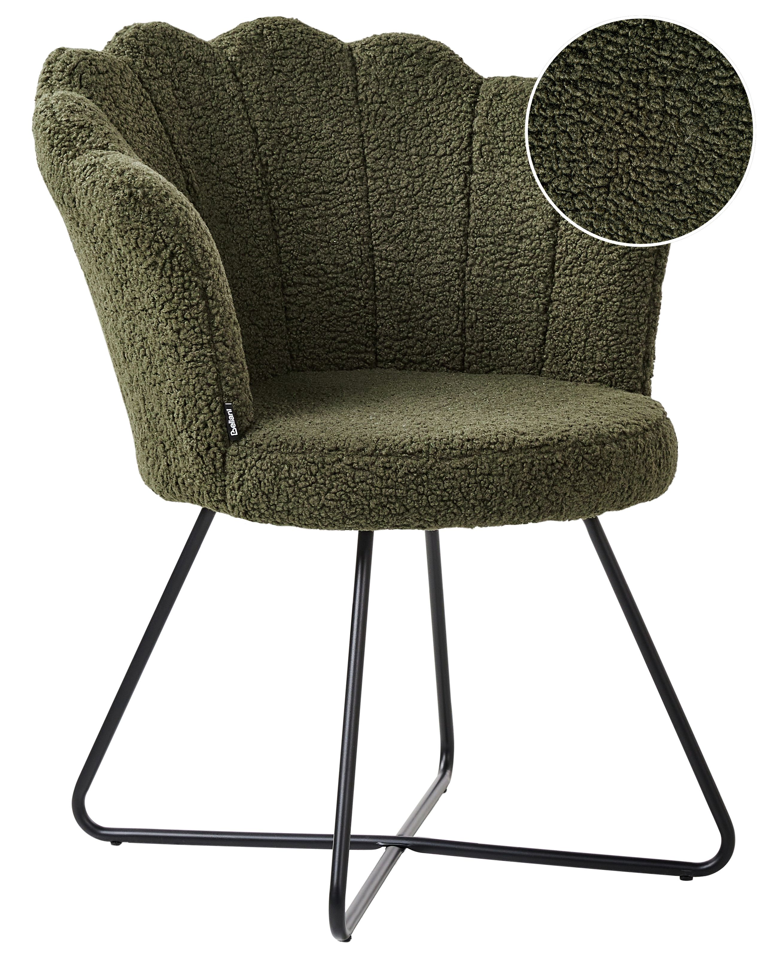 Armchair LOVELOCK Boucle Dark Green - Gemini Interiors