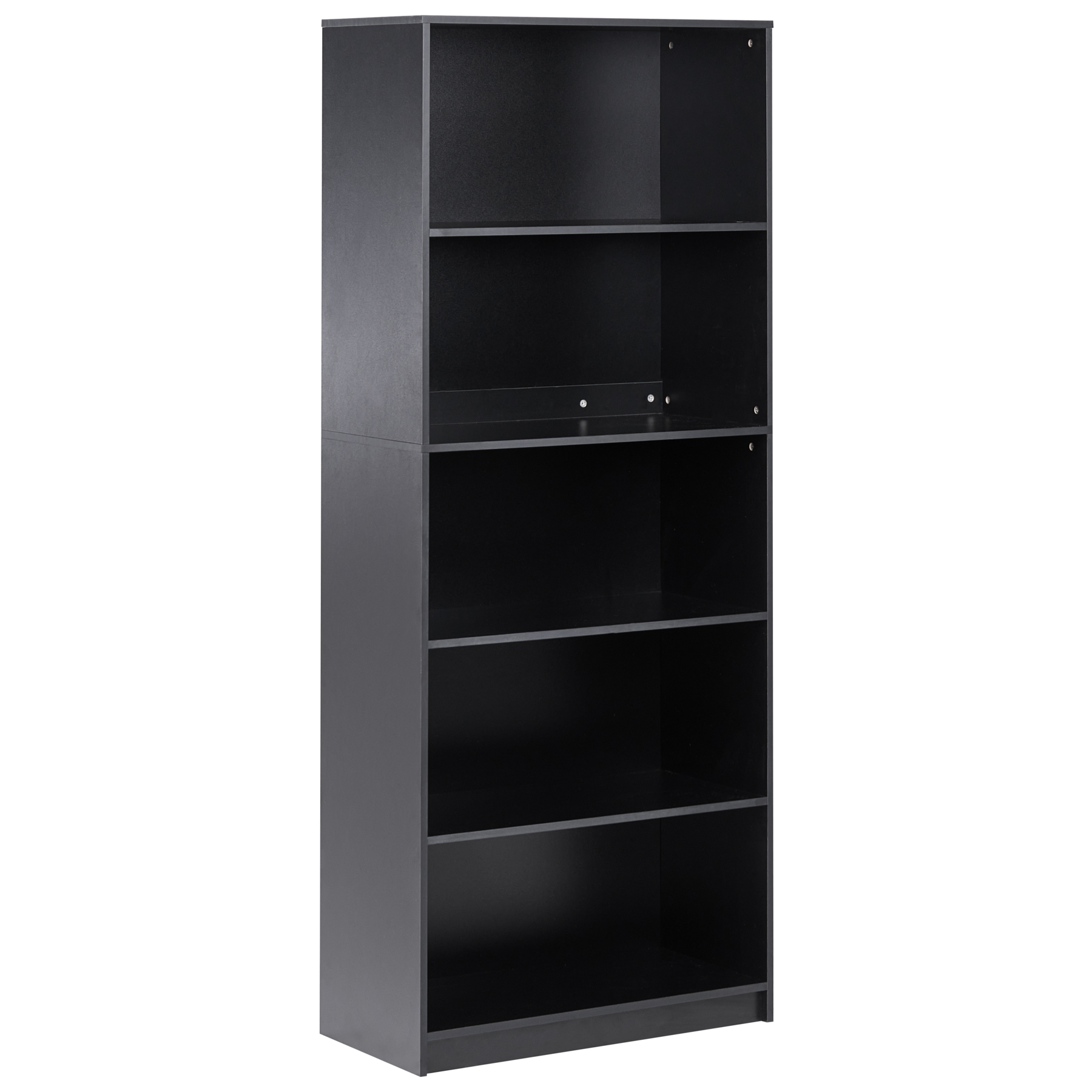 ZNHEA 5 Tier Bookcase 195cm - Black - Gemini Interiors