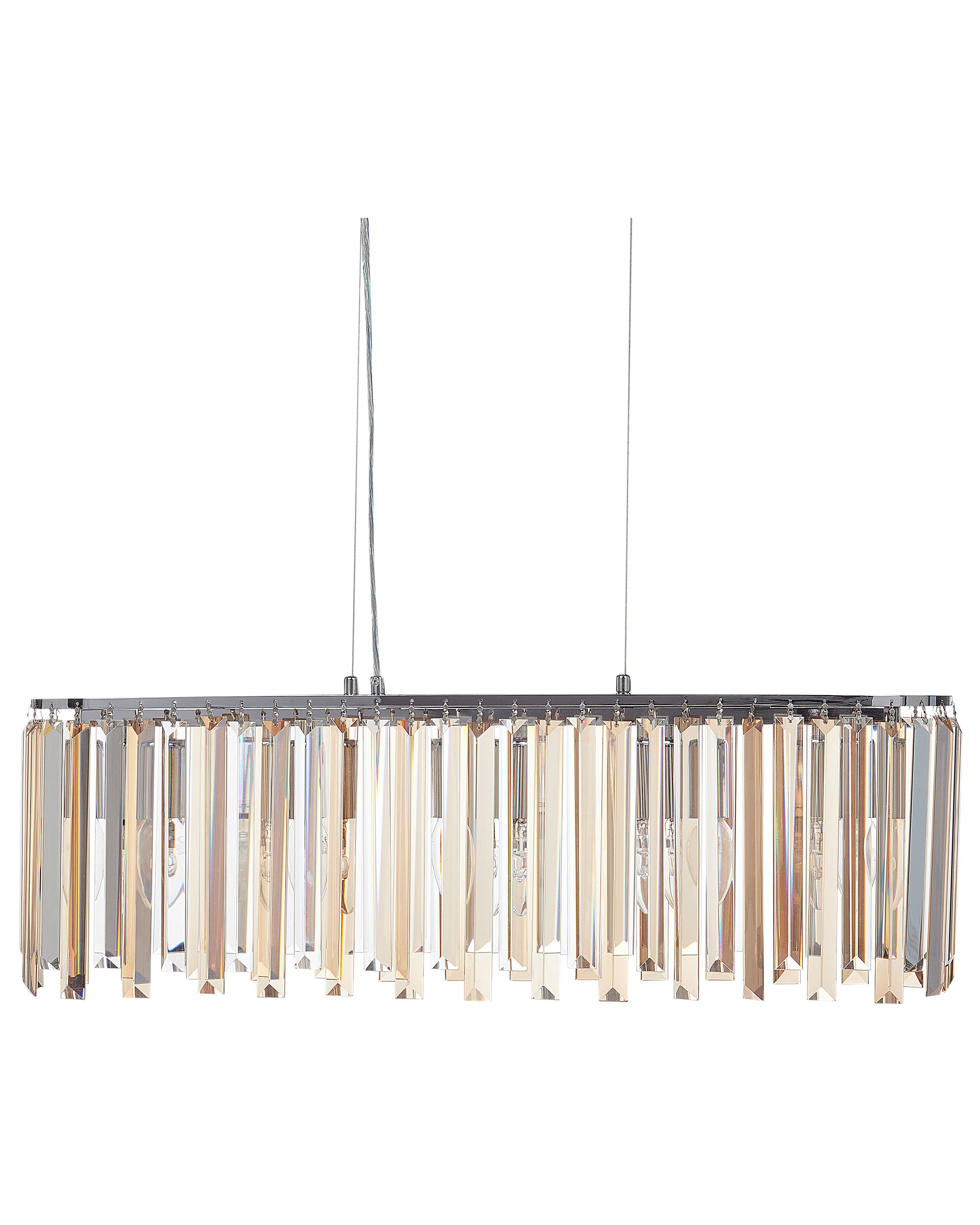 Chandelier MANDEO Glass Silver - Gemini Interiors