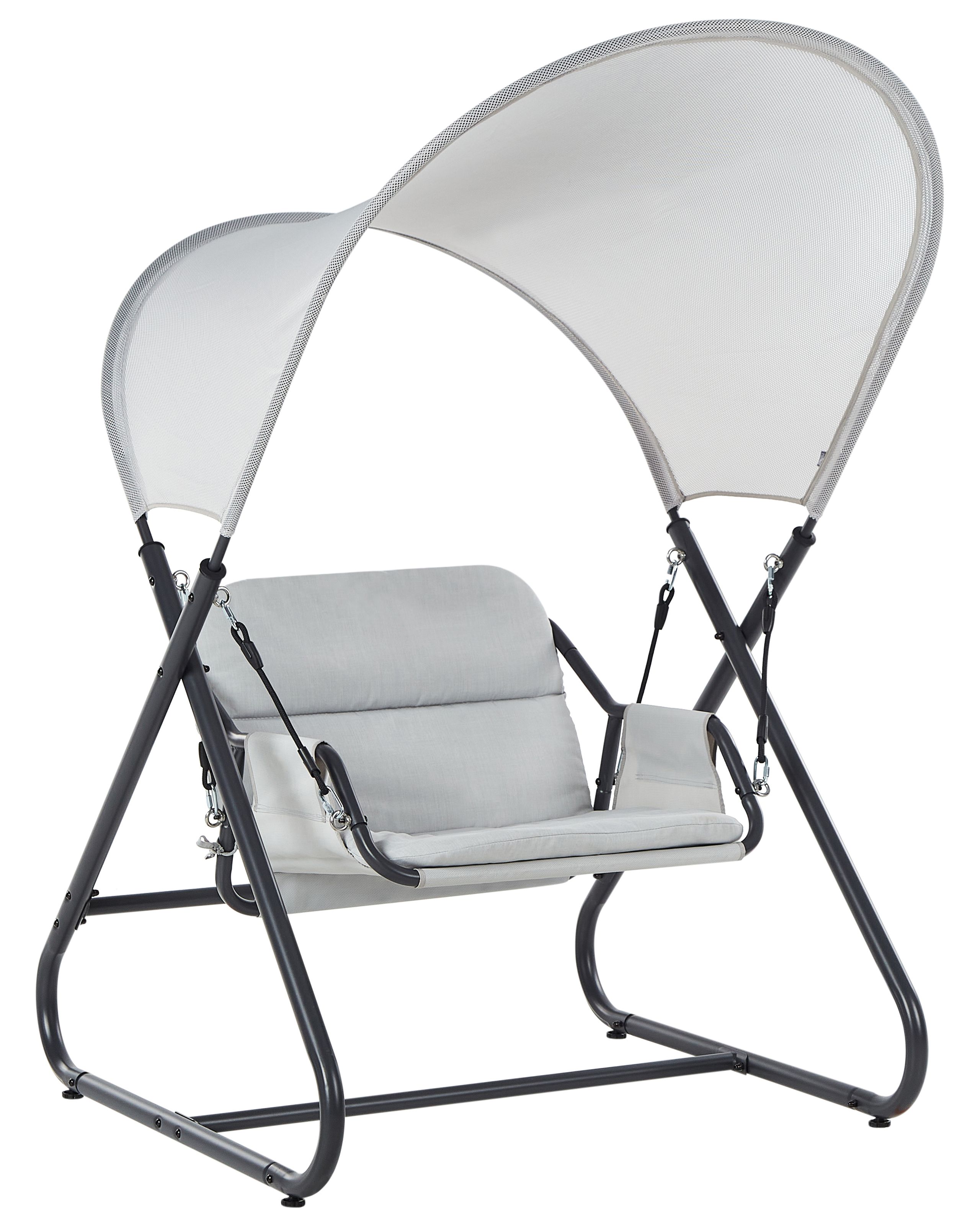 Patio Swing SOLAGNA Metal Light Grey - Gemini Interiors
