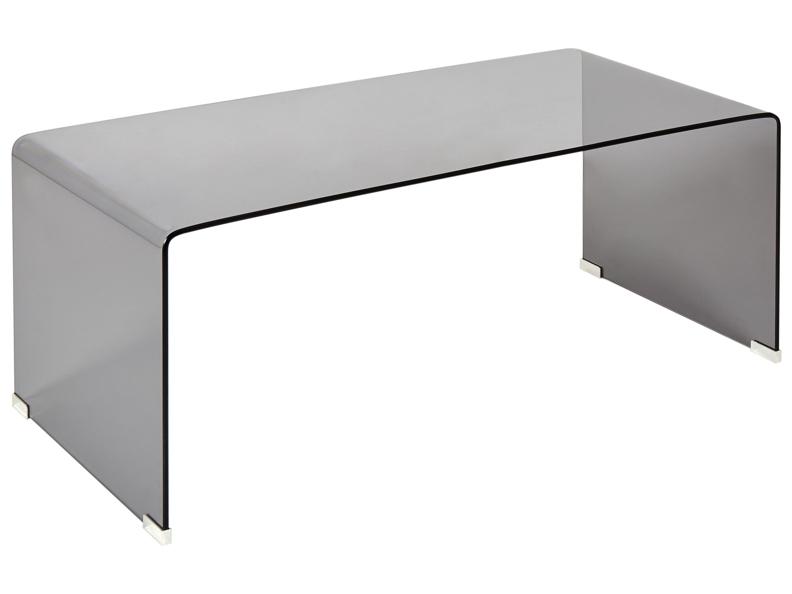 Glass Coffee Table Black KENDALL - Gemini Interiors