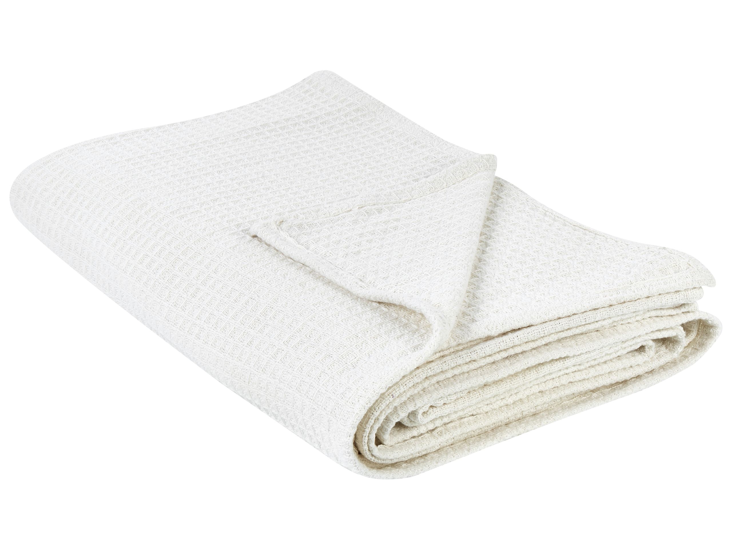 Bedspread RAGALA Cotton 220 x 240 cm Light Beige - Gemini Interiors