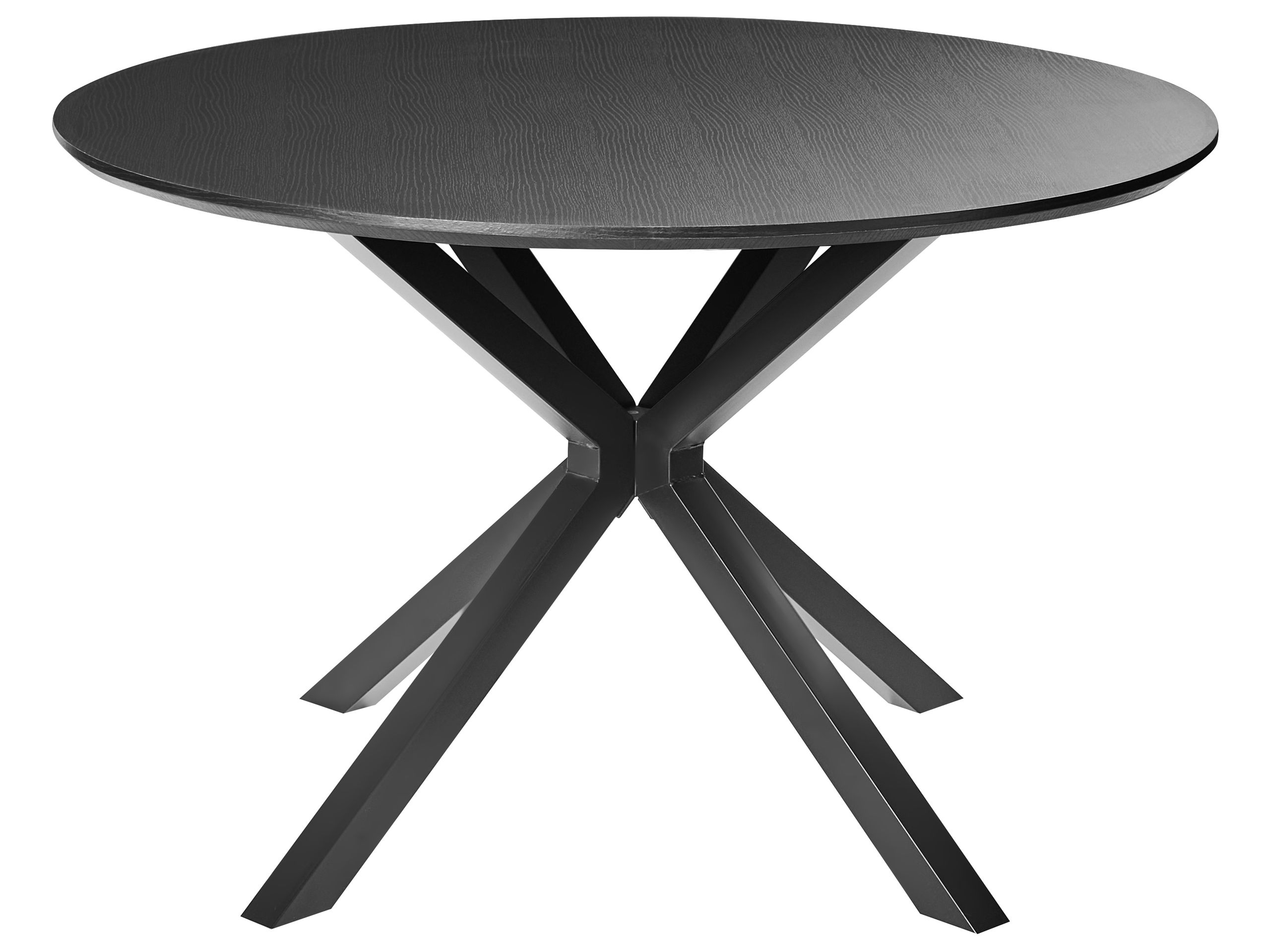 PILCOMBE Round Dining Table - Black - Gemini Interiors