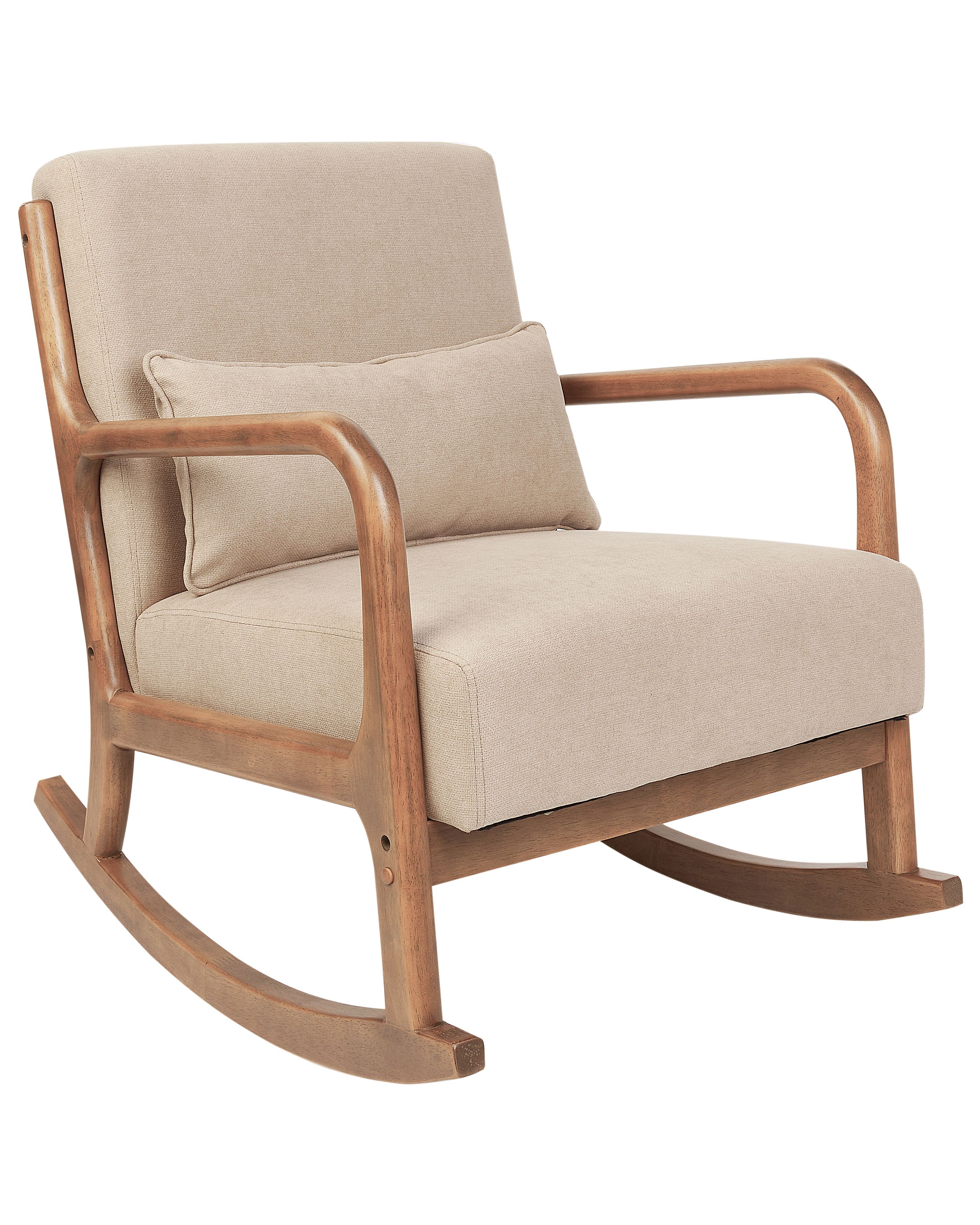 Rocking Chair SKOVDE Fabric Beige - Gemini Interiors