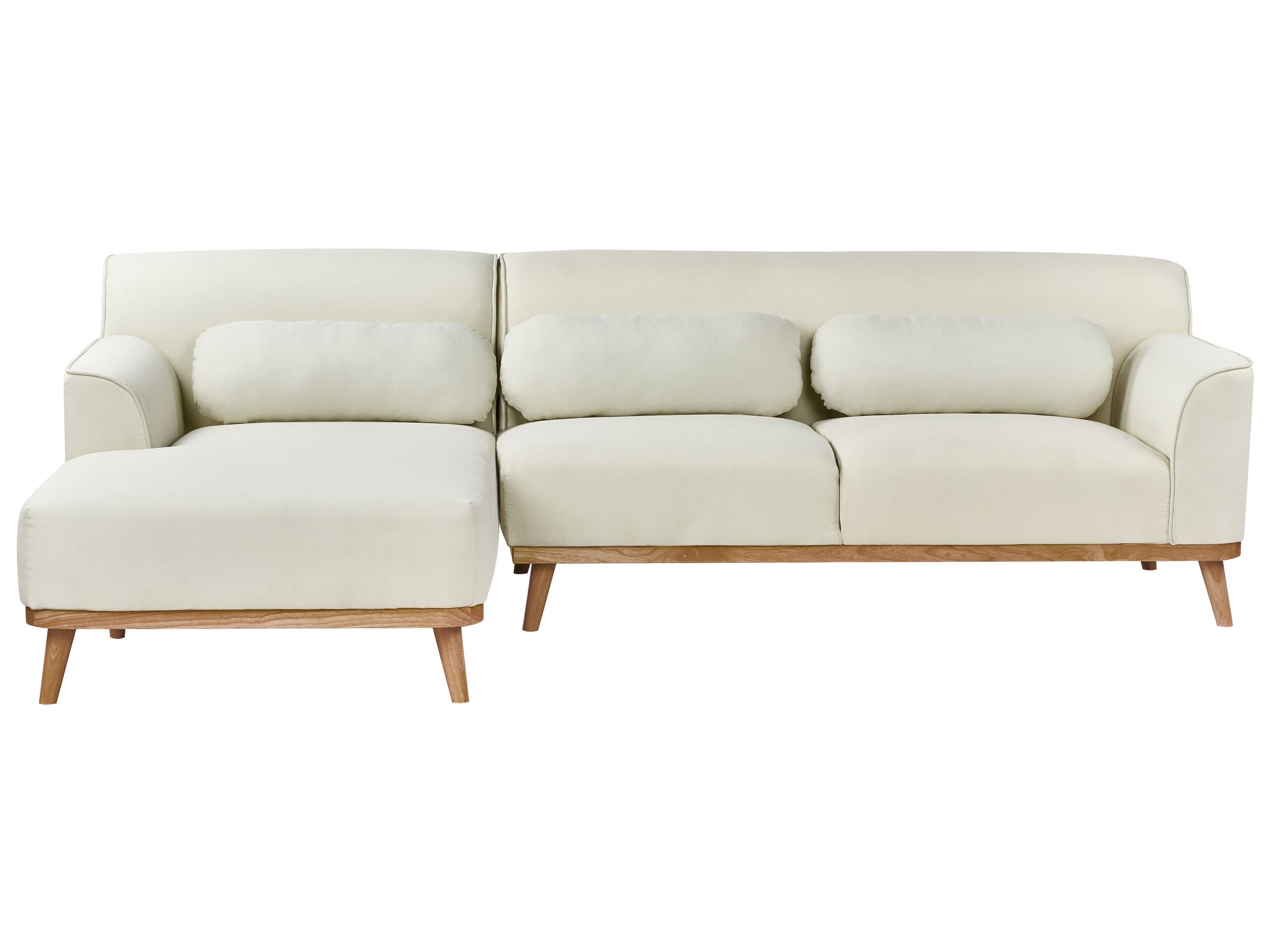 Right Hand Fabric Corner Sofa Off-White SIMOS - Gemini Interiors
