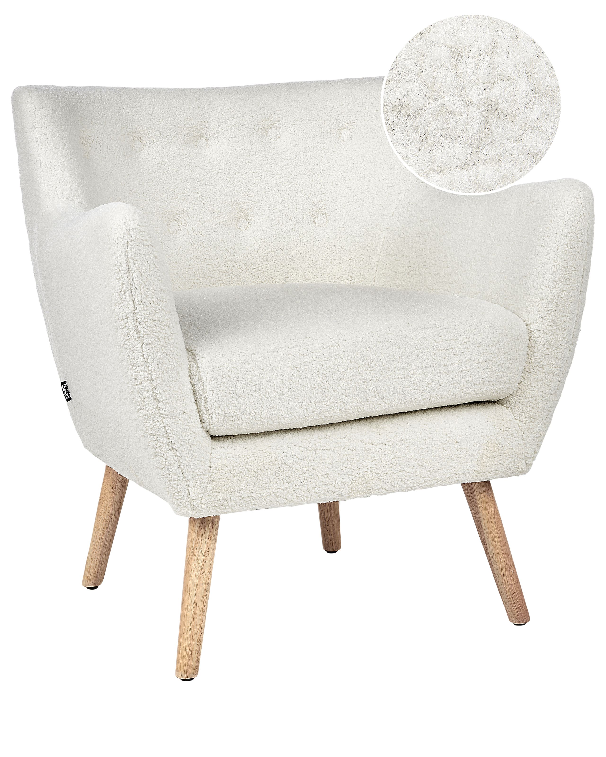 Armchair DRAMMEN Boucle White - Gemini Interiors