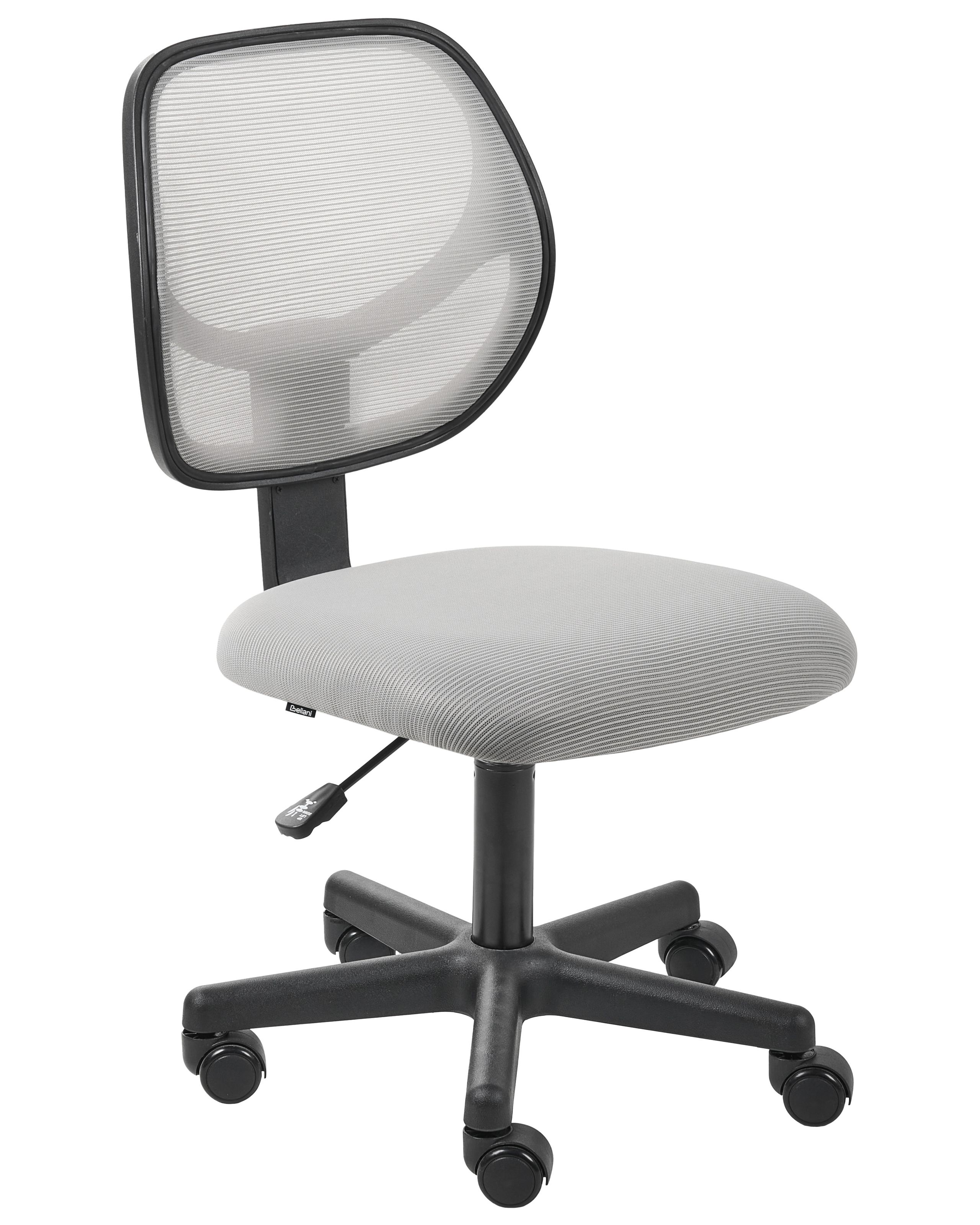 KELTHORPE Mesh Fabric Office Chair - Grey - Gemini Interiors