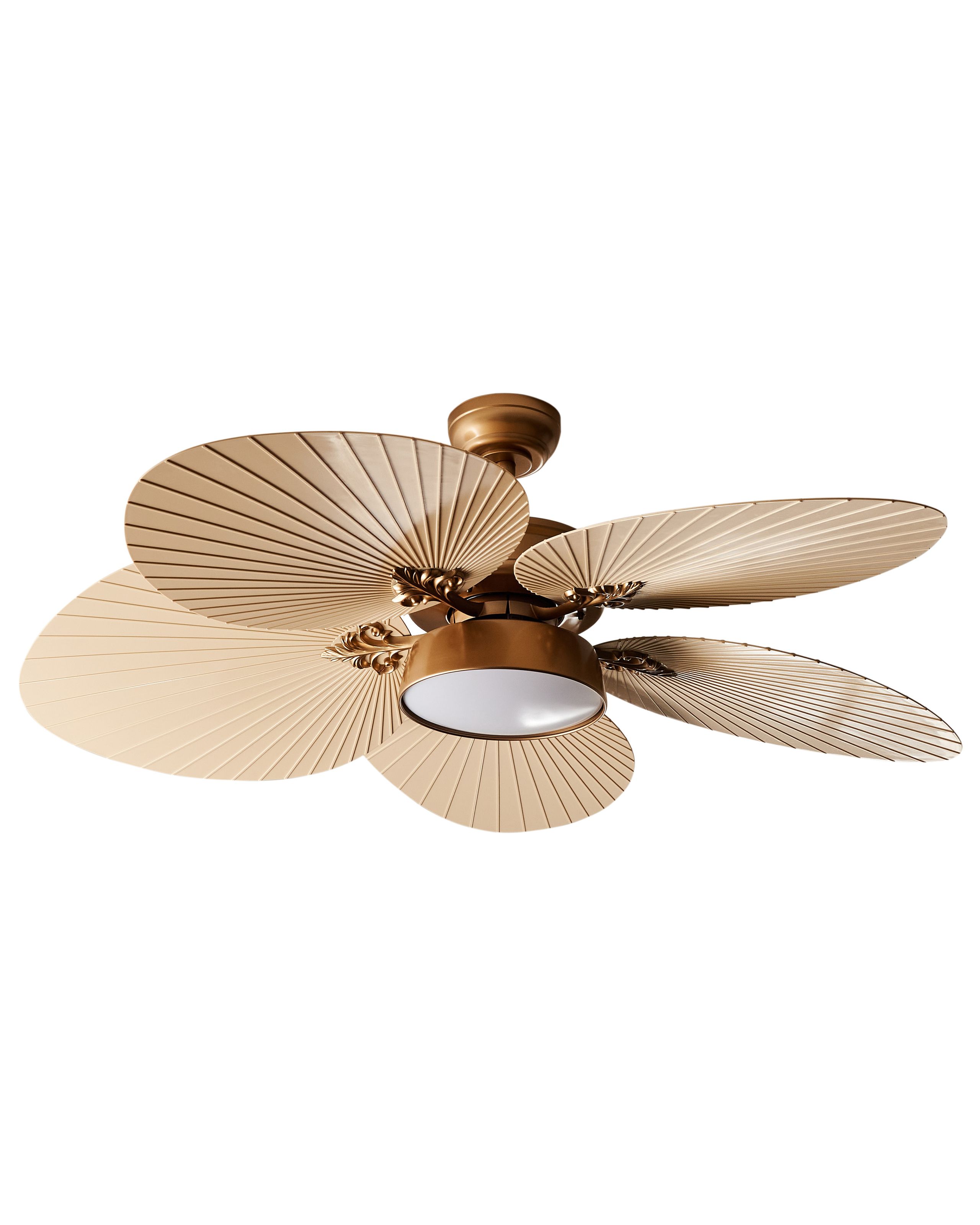 SUTTONMERE Ceiling Fan with Light - Gold - Gemini Interiors