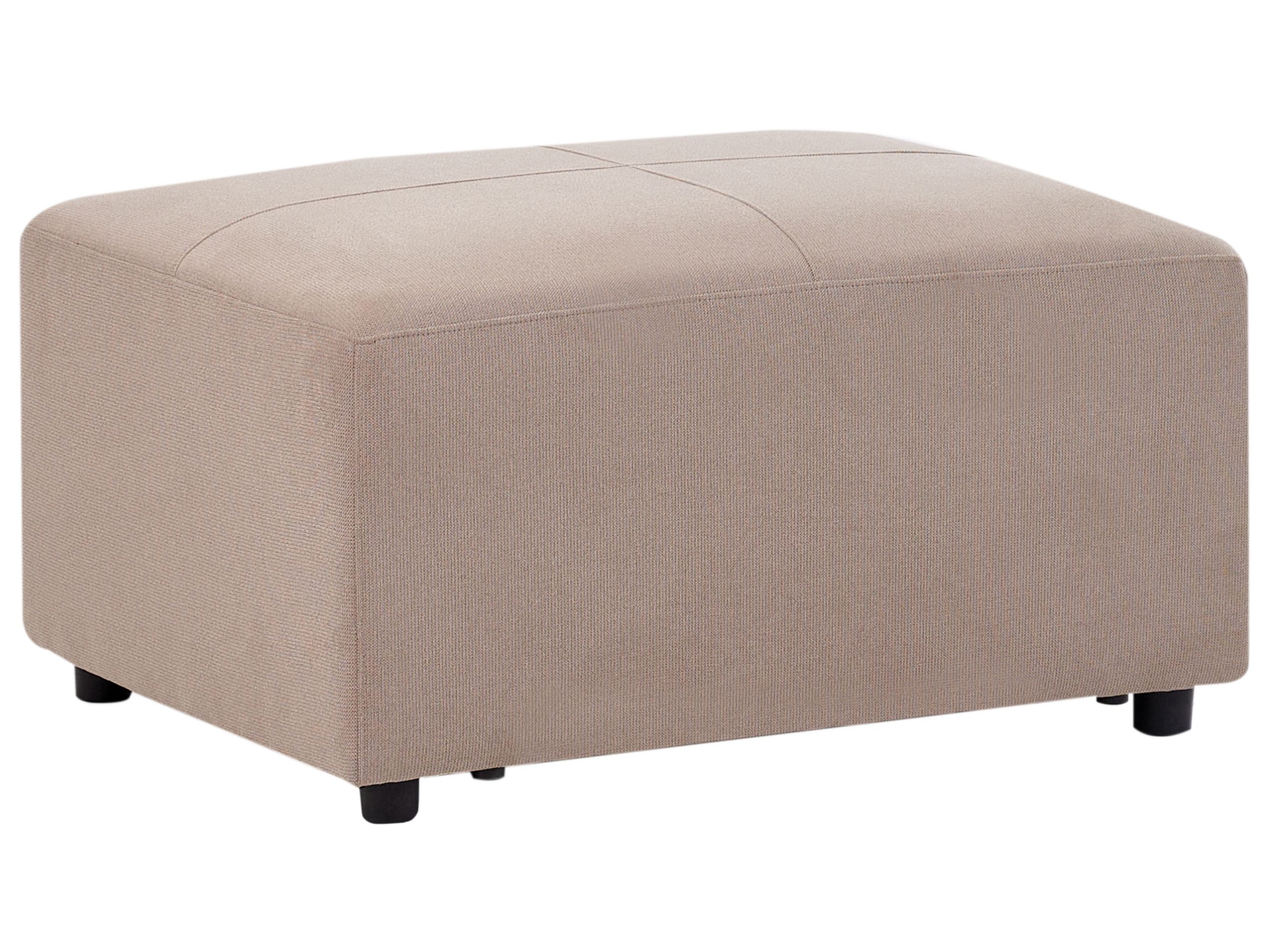 Ottoman KOHLO Fabric Taupe - Gemini Interiors