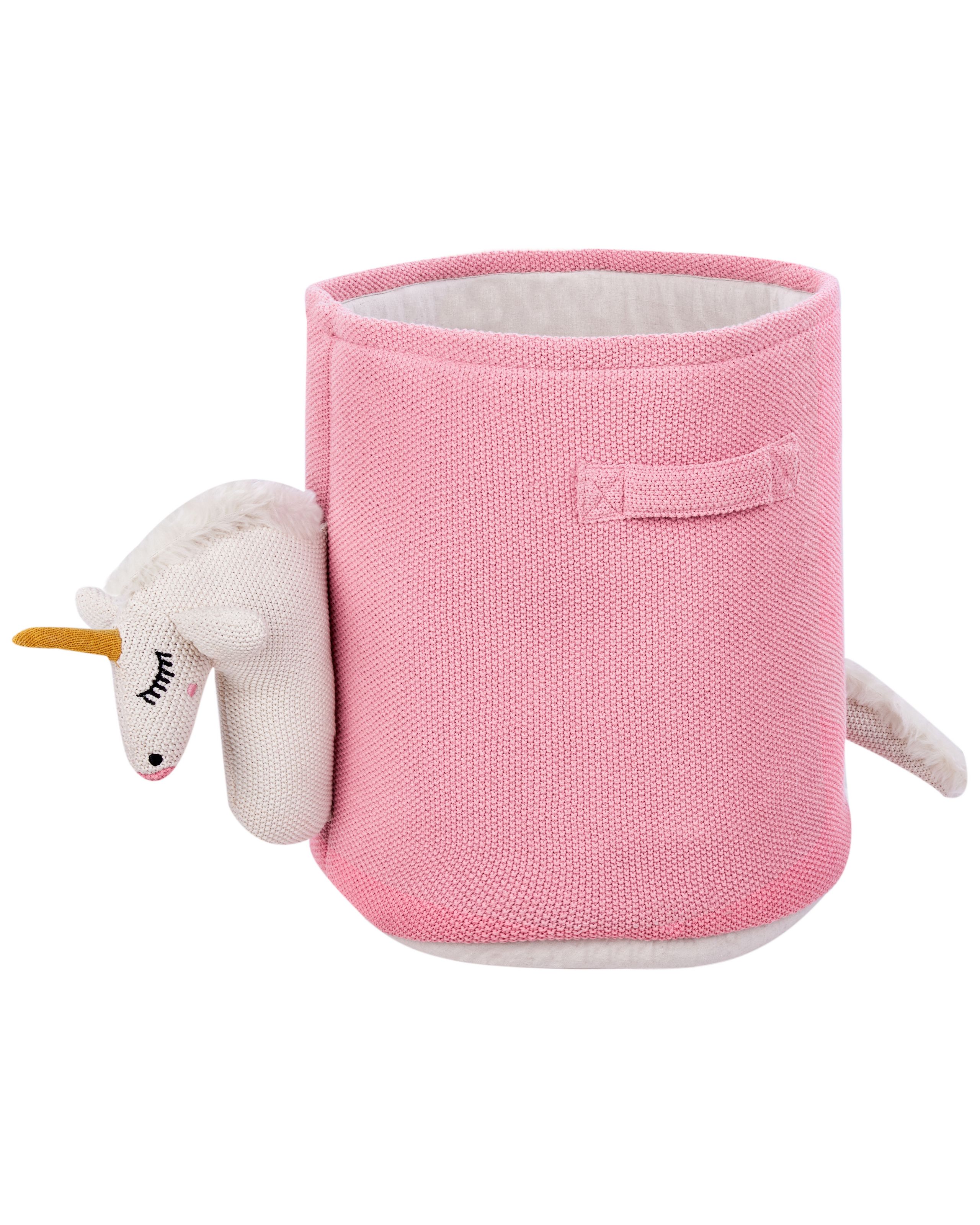Cotton Basket Unicorn Pink NARROTI - Gemini Interiors