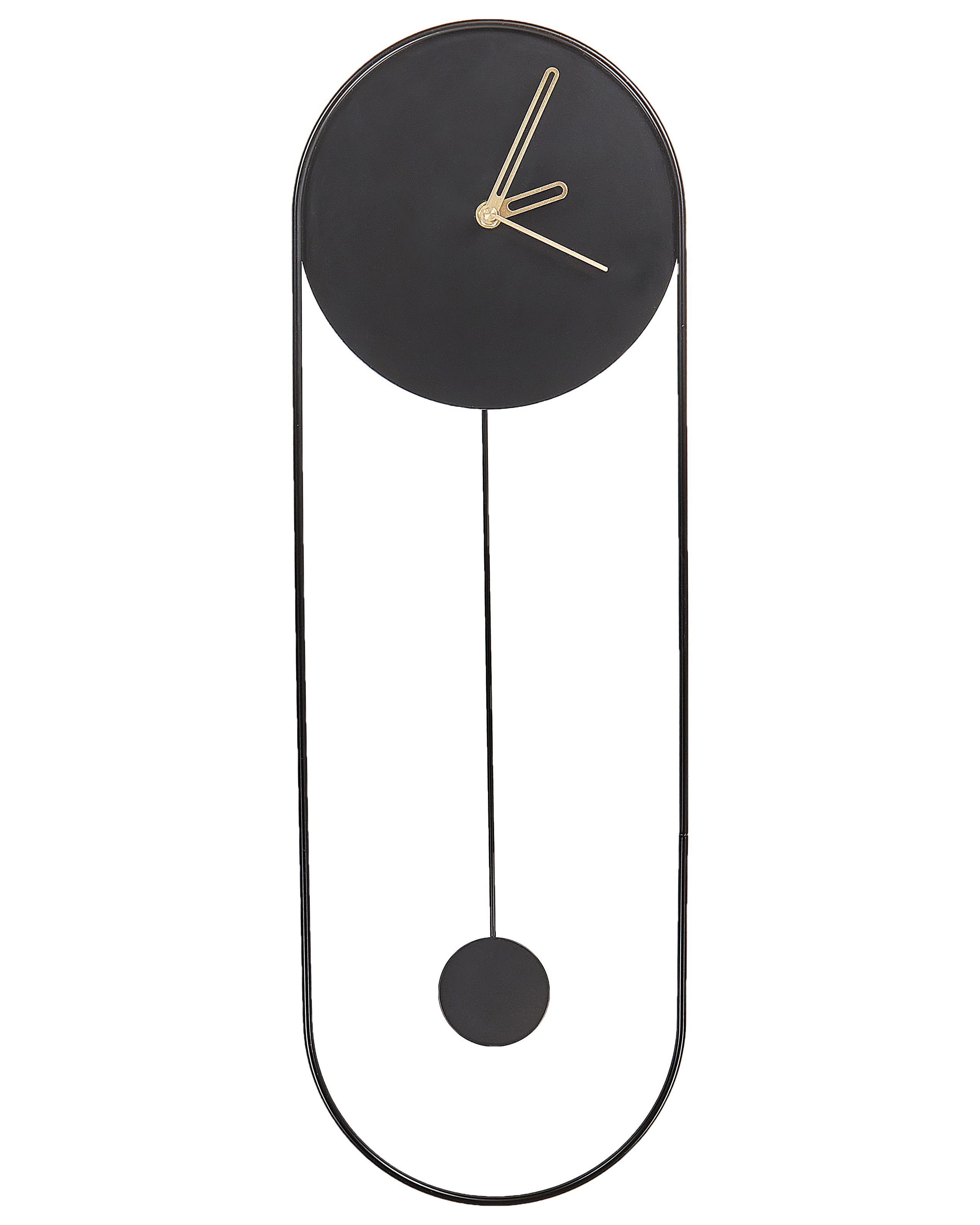 Wall Clock SALVAN 20 cm Metal Black - Gemini Interiors