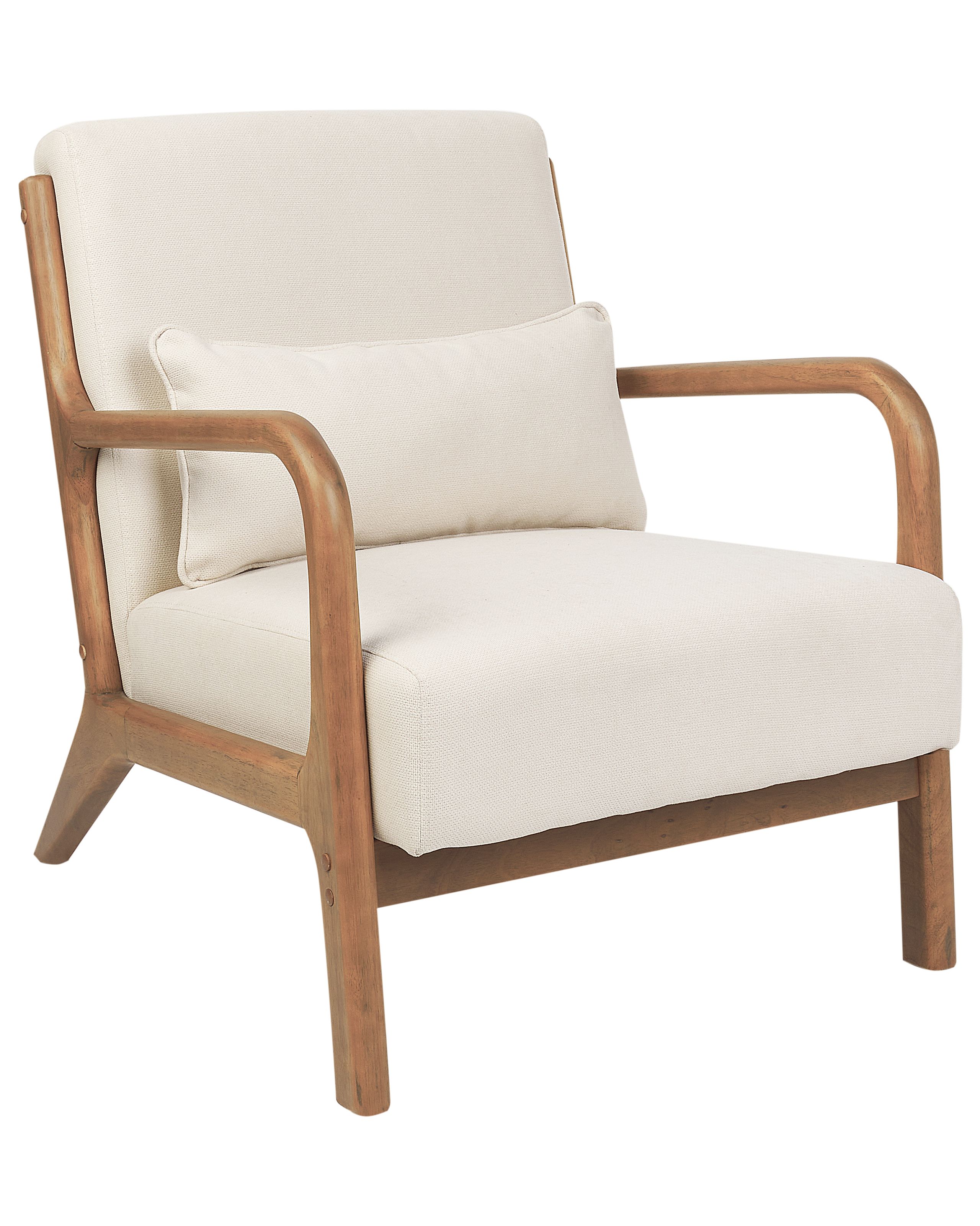 Armchair SKOVDE Fabric Light Beige - Gemini Interiors