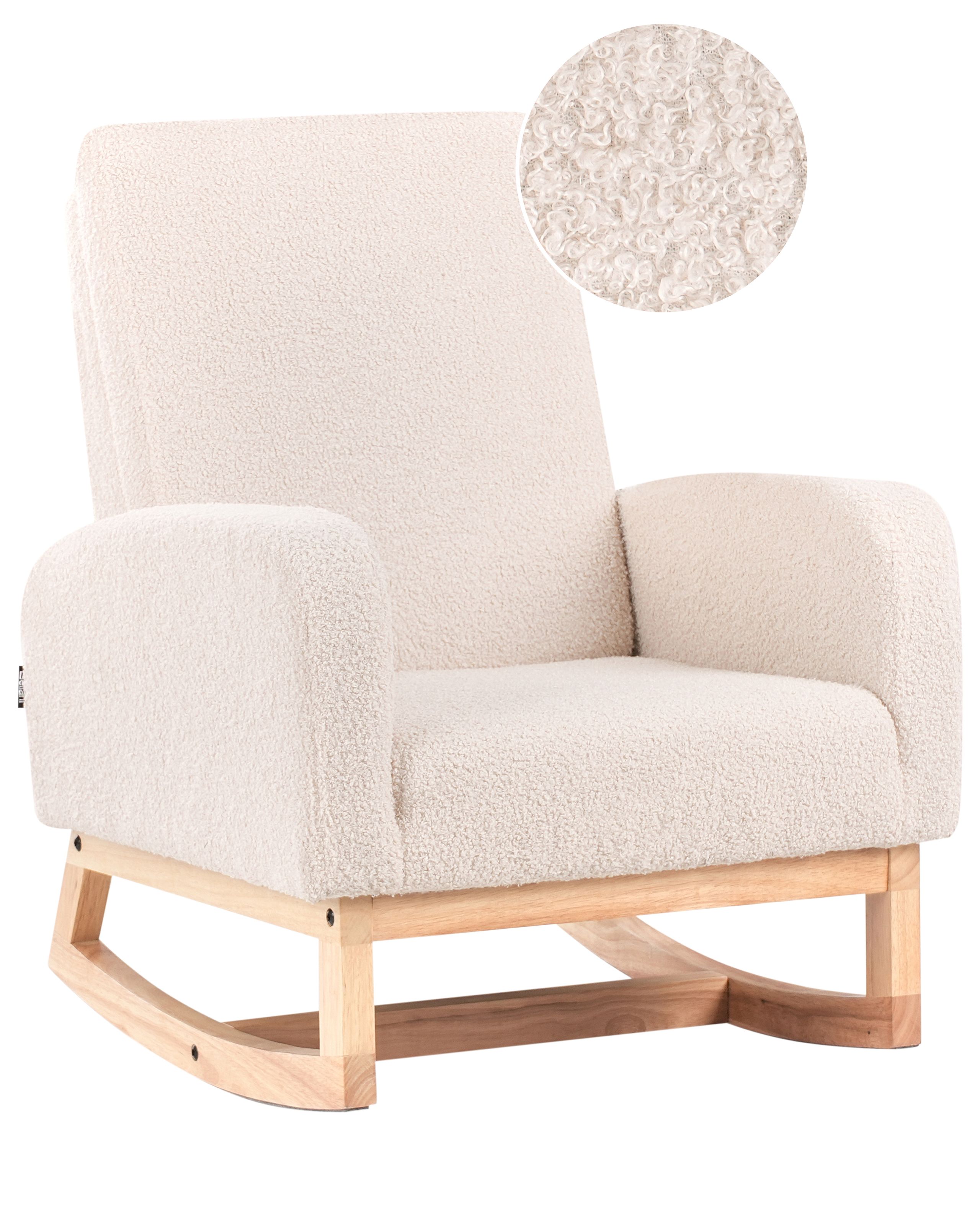 LYDCOMBE Kids Rocking Chair - Light Beige - Gemini Interiors