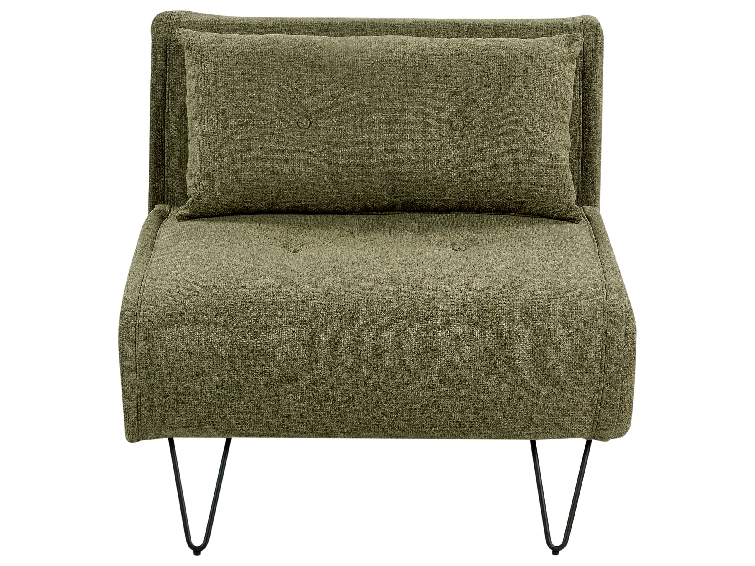 Single Sofabed - VESINA Fabric Olive Green - Gemini Interiors