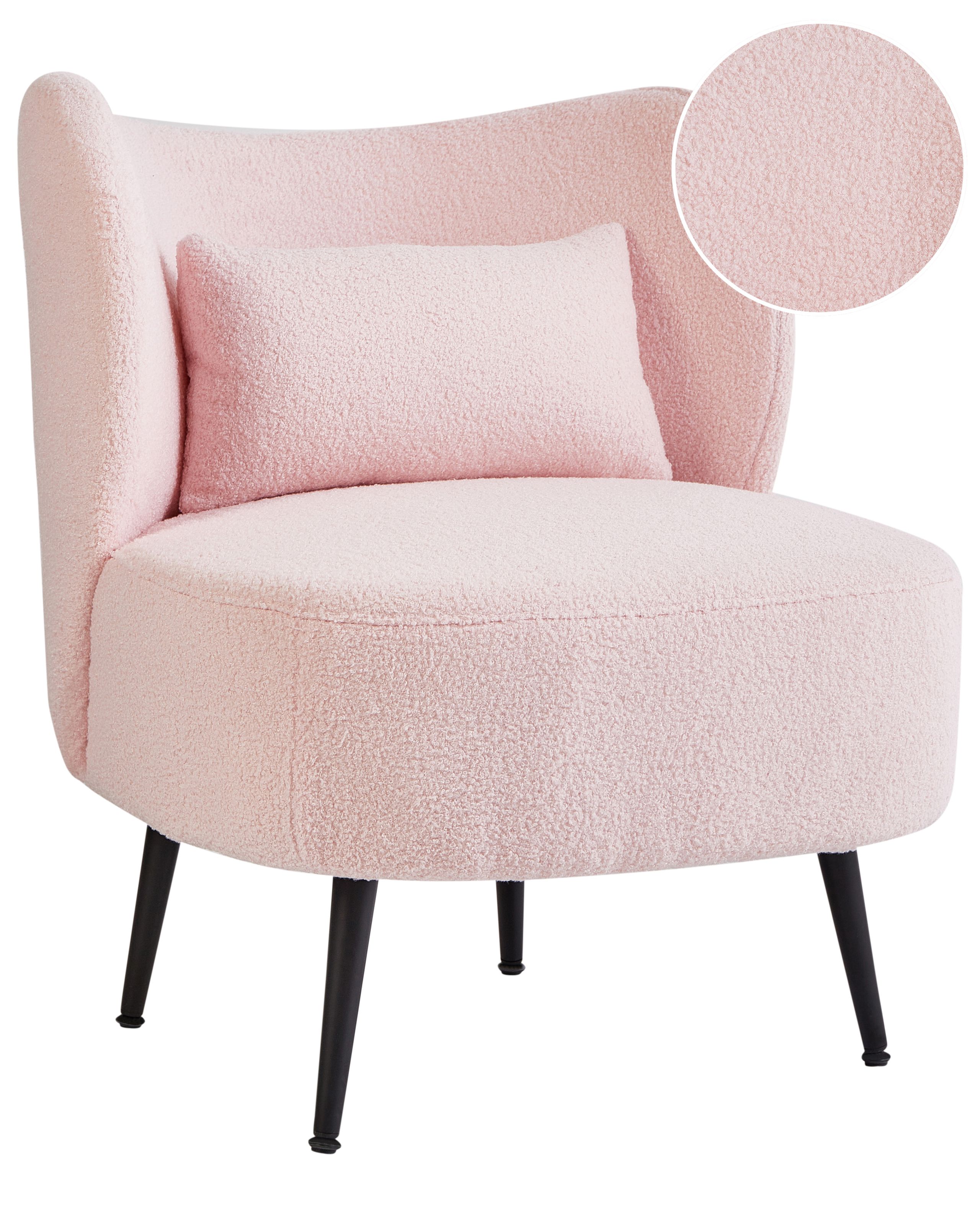 Armchair OTSBY II Boucle Pastel Pink - Gemini Interiors