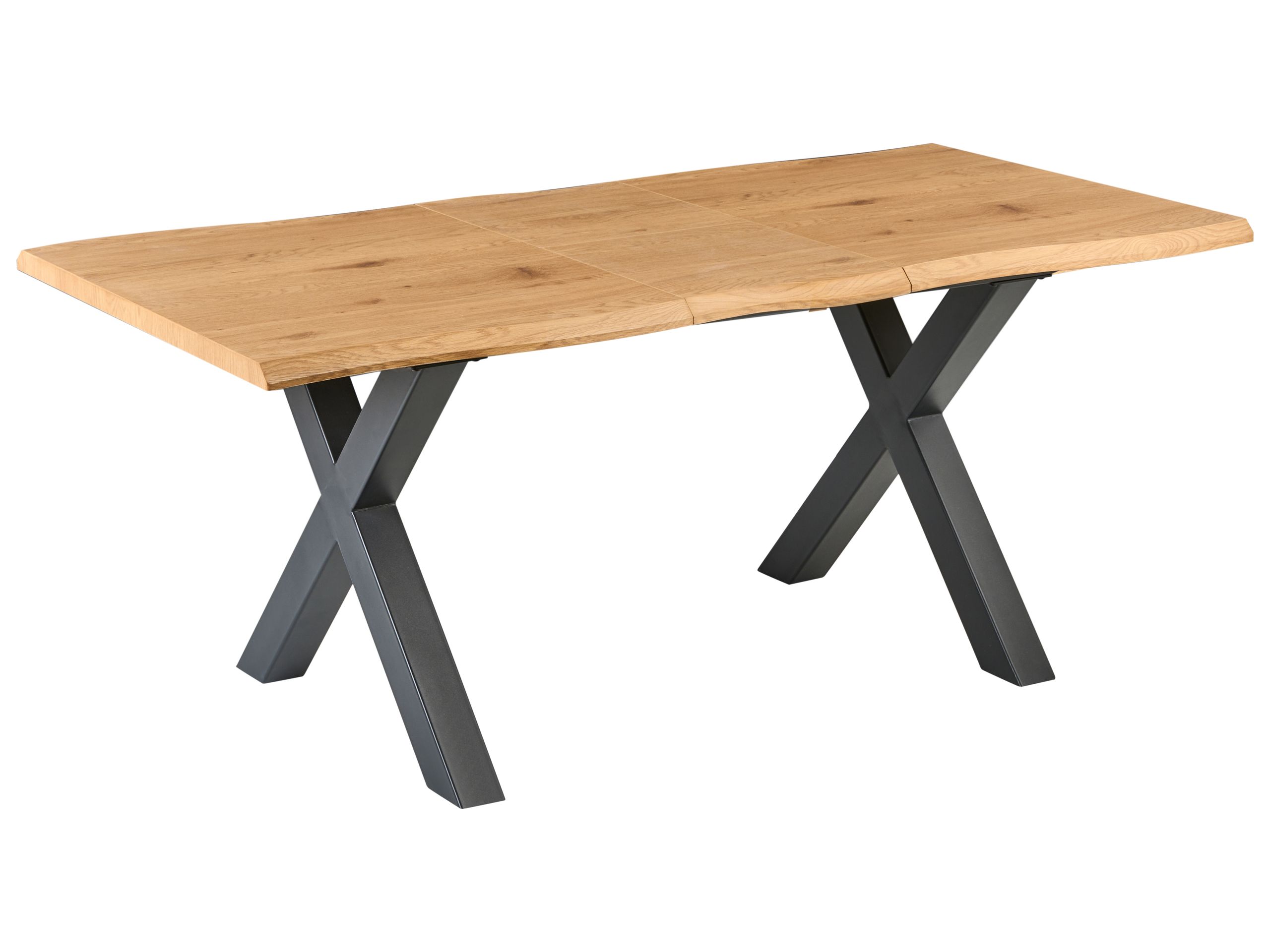 NORWOODEN Extending Rectangular Dining Table - Brown - Gemini Interiors
