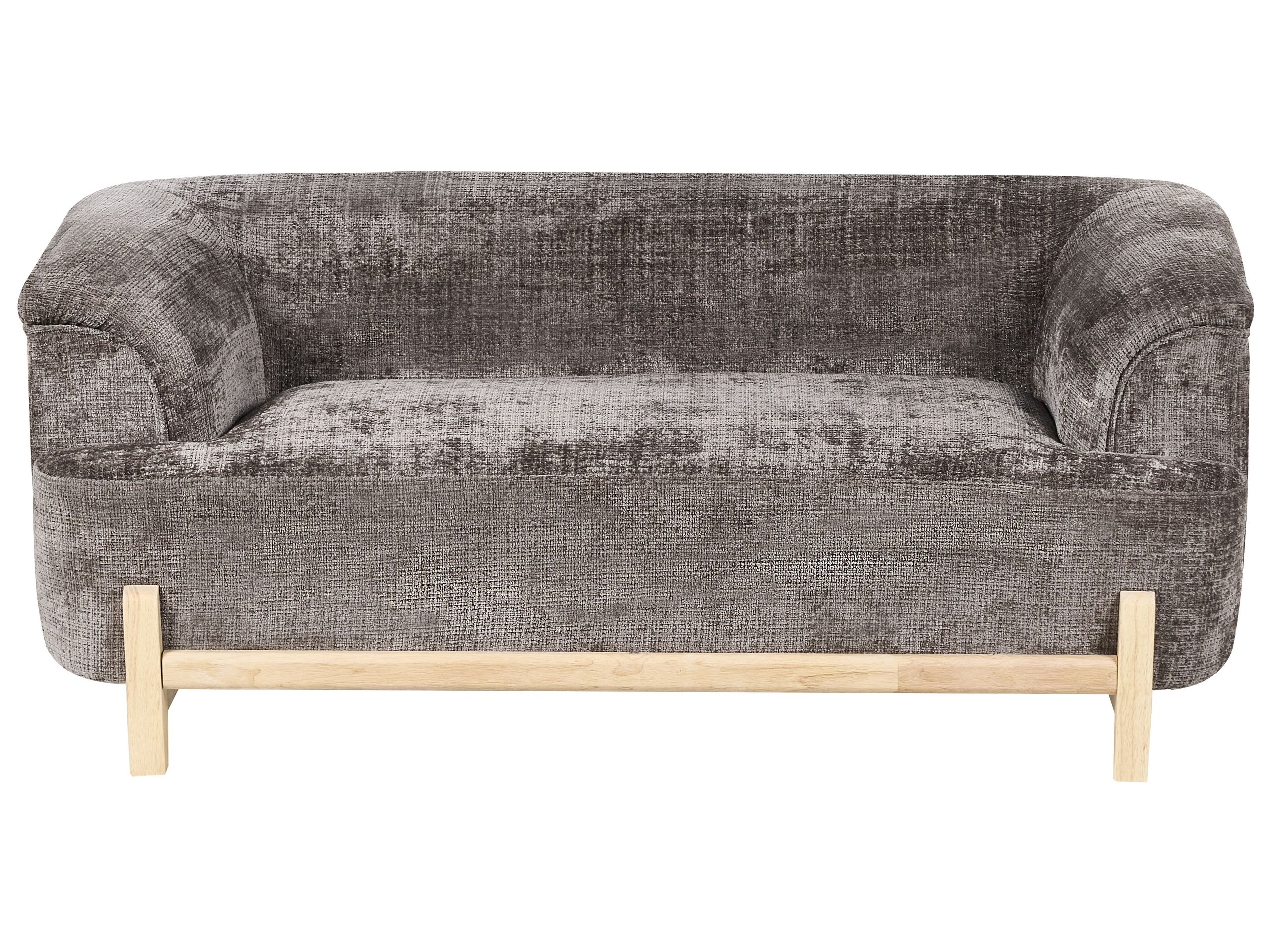 WRENTHORPE Chenille Fabric 2 Seater Sofa - Brown - Gemini Interiors