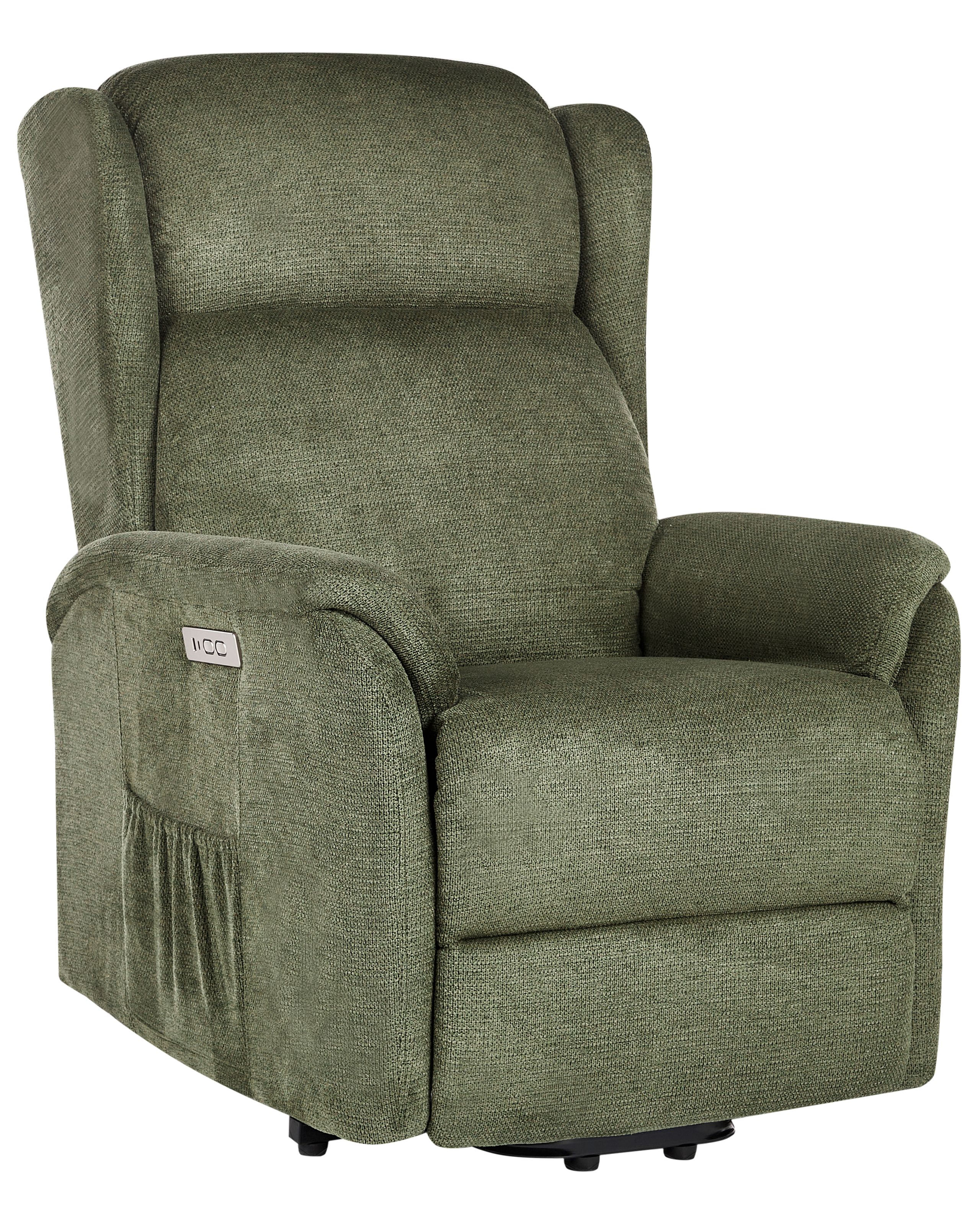Electric Recliner Chair ELEGY Fabric Green - Gemini Interiors