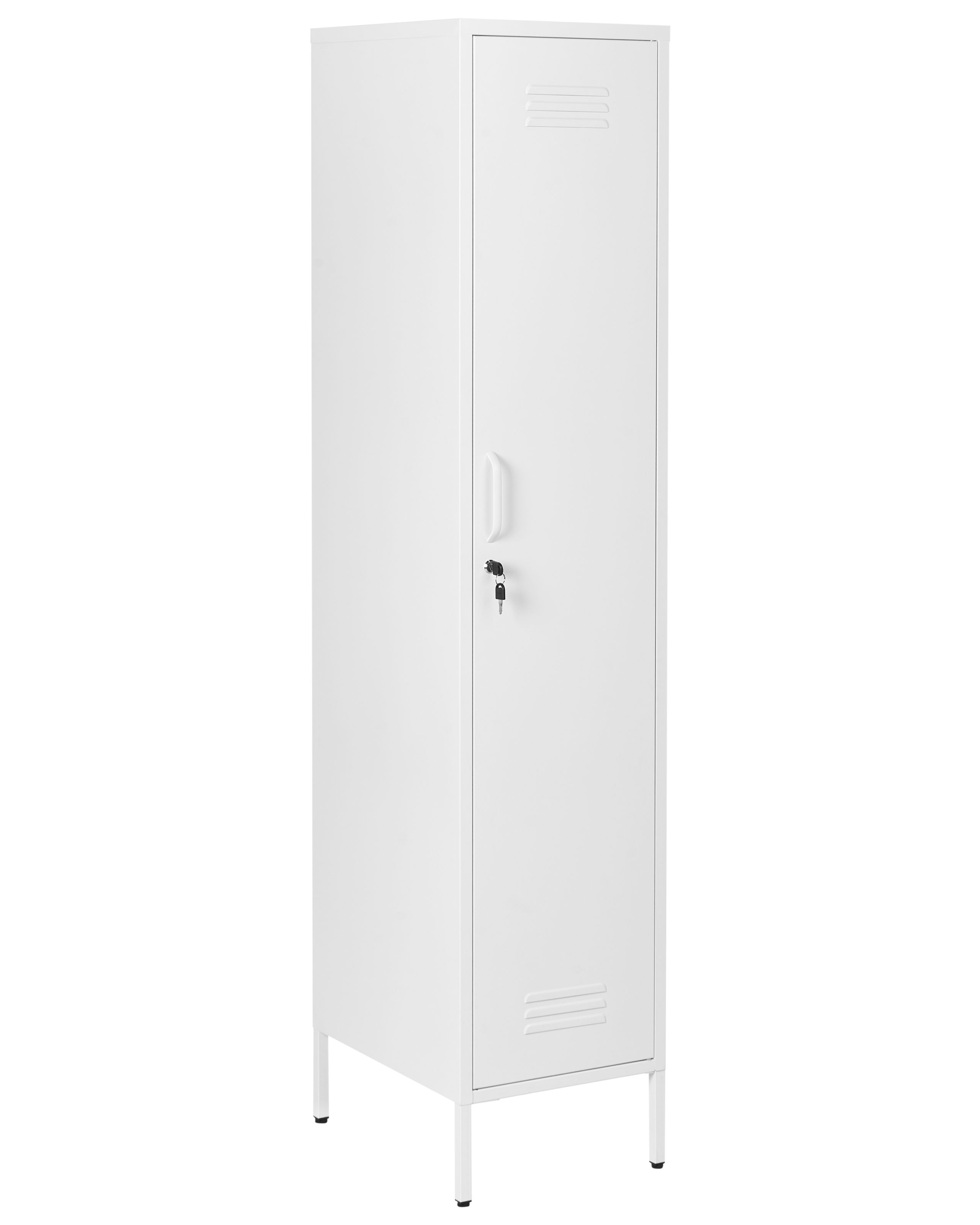 CLAYBOURNE Metal Storage Unit - White - Gemini Interiors