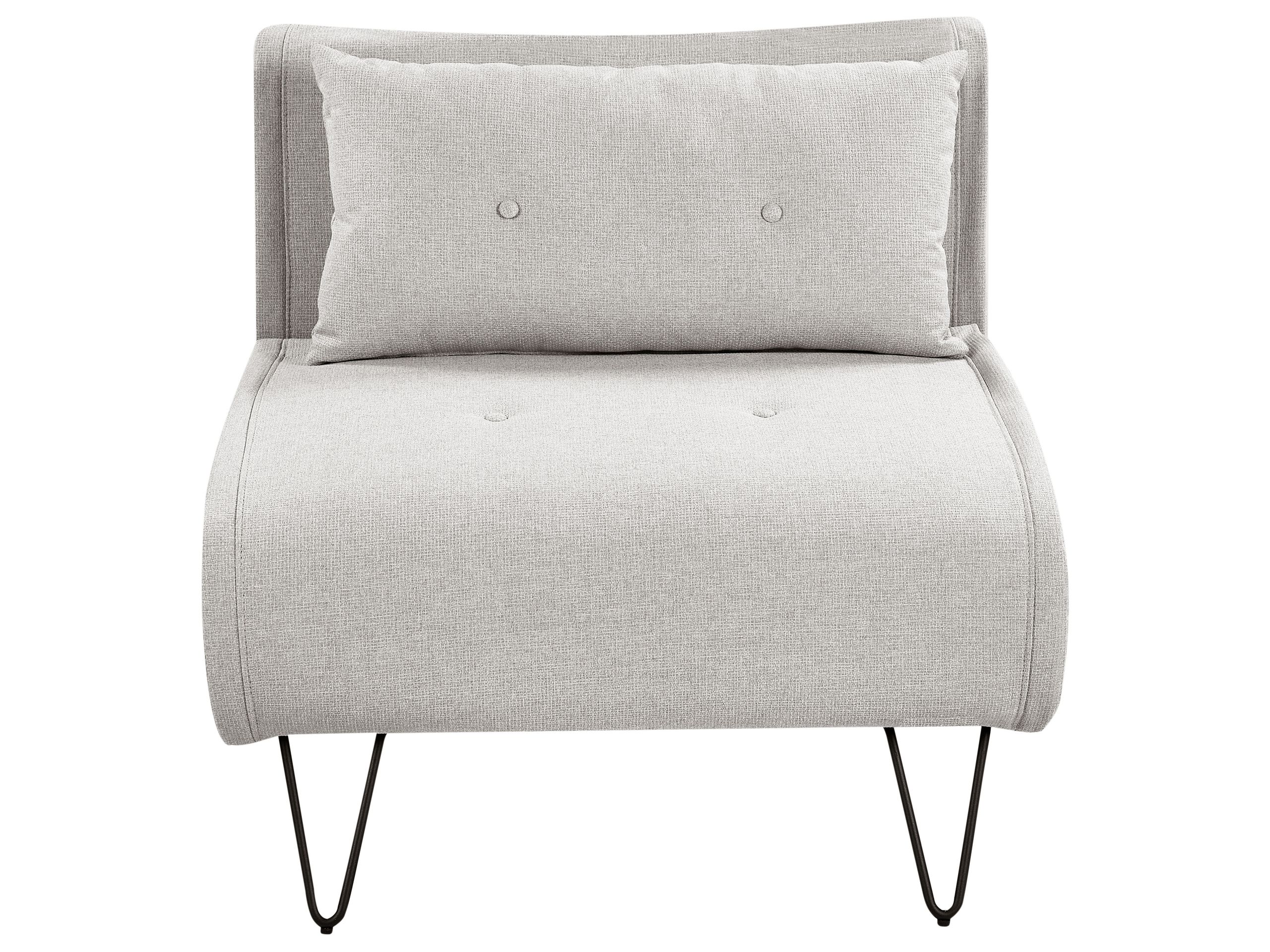 Single Sofabed - VESINA Fabric Light Grey - Gemini Interiors