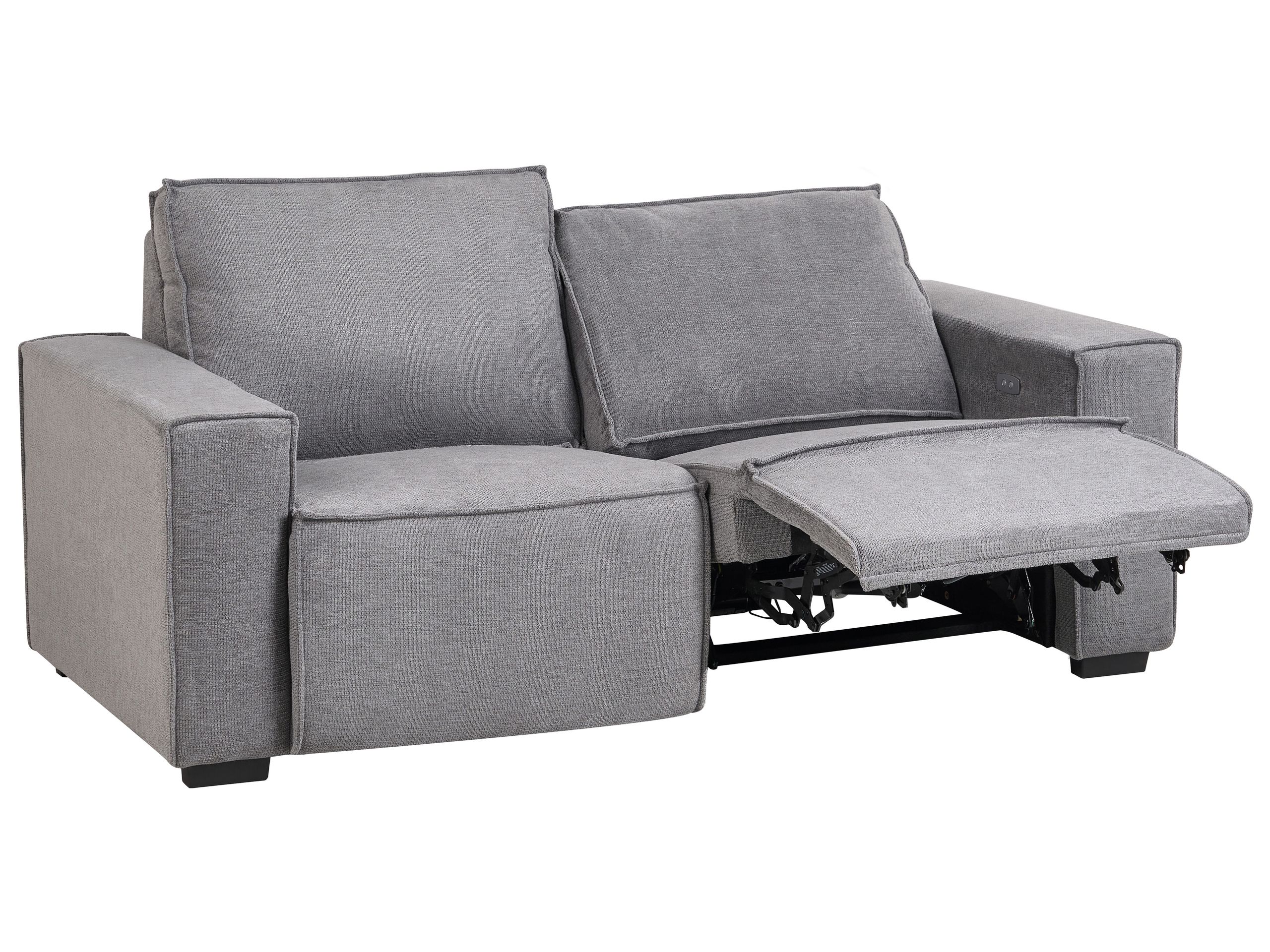 ORRELLON Fabric 2 Seater Sofa - Grey - Gemini Interiors