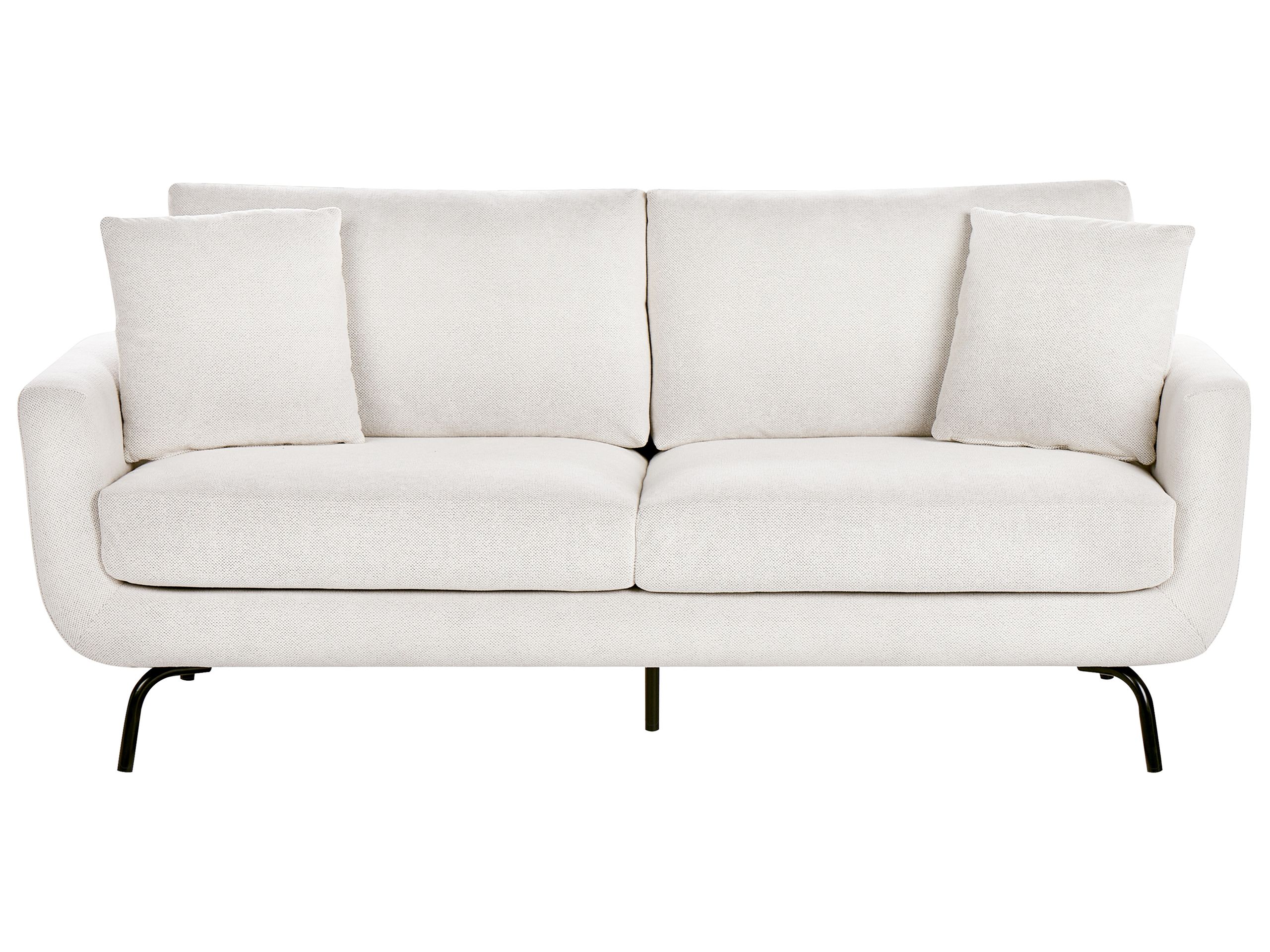 3 Seater Fabric Sofa Off-White VESALA - Gemini Interiors