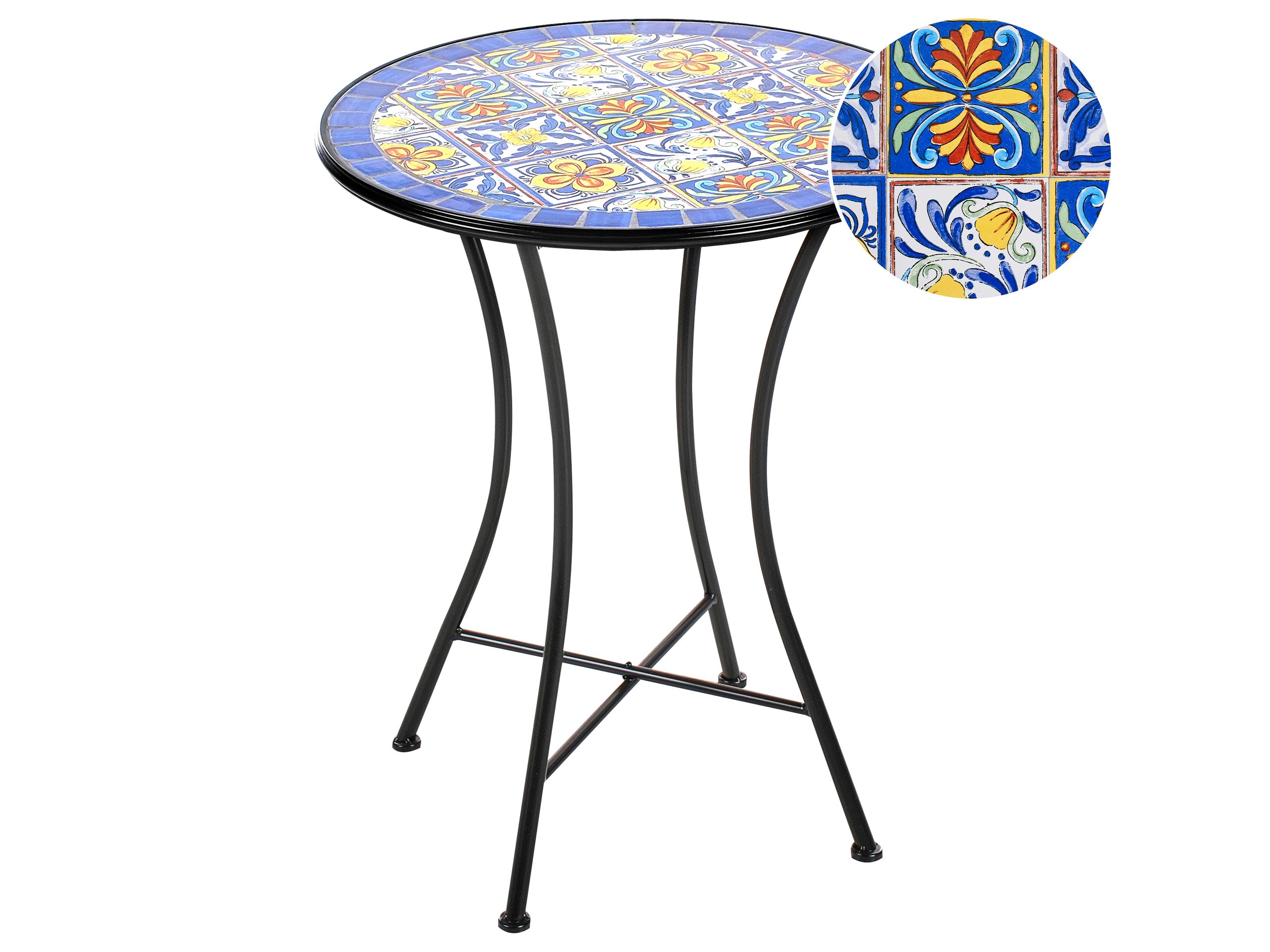 ERITHON Metal Bistro Table - Black - Gemini Interiors