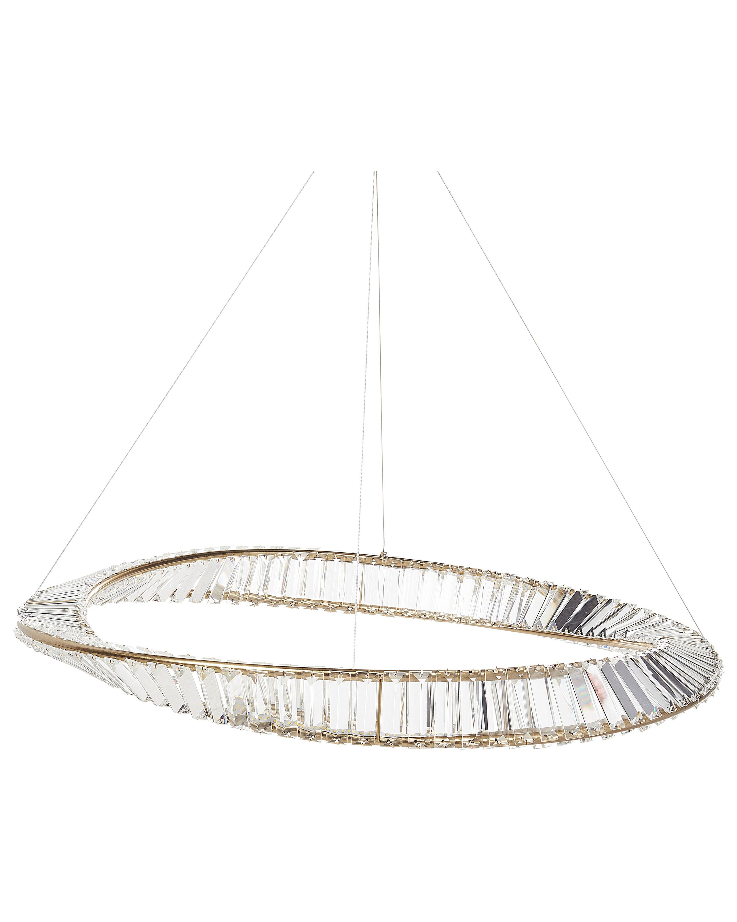 LED Chandelier ROSENDE Metal Gold - Gemini Interiors