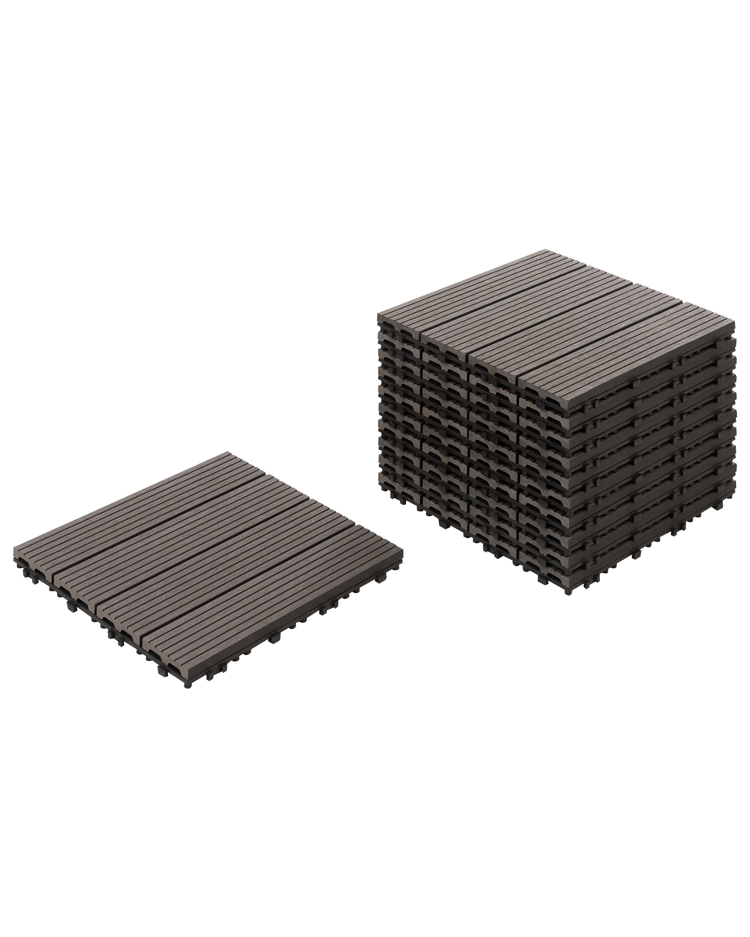 Outdoor Flooring ATELETA Wood-Plastic Composite (WPC) Graphite Grey - Gemini Interiors