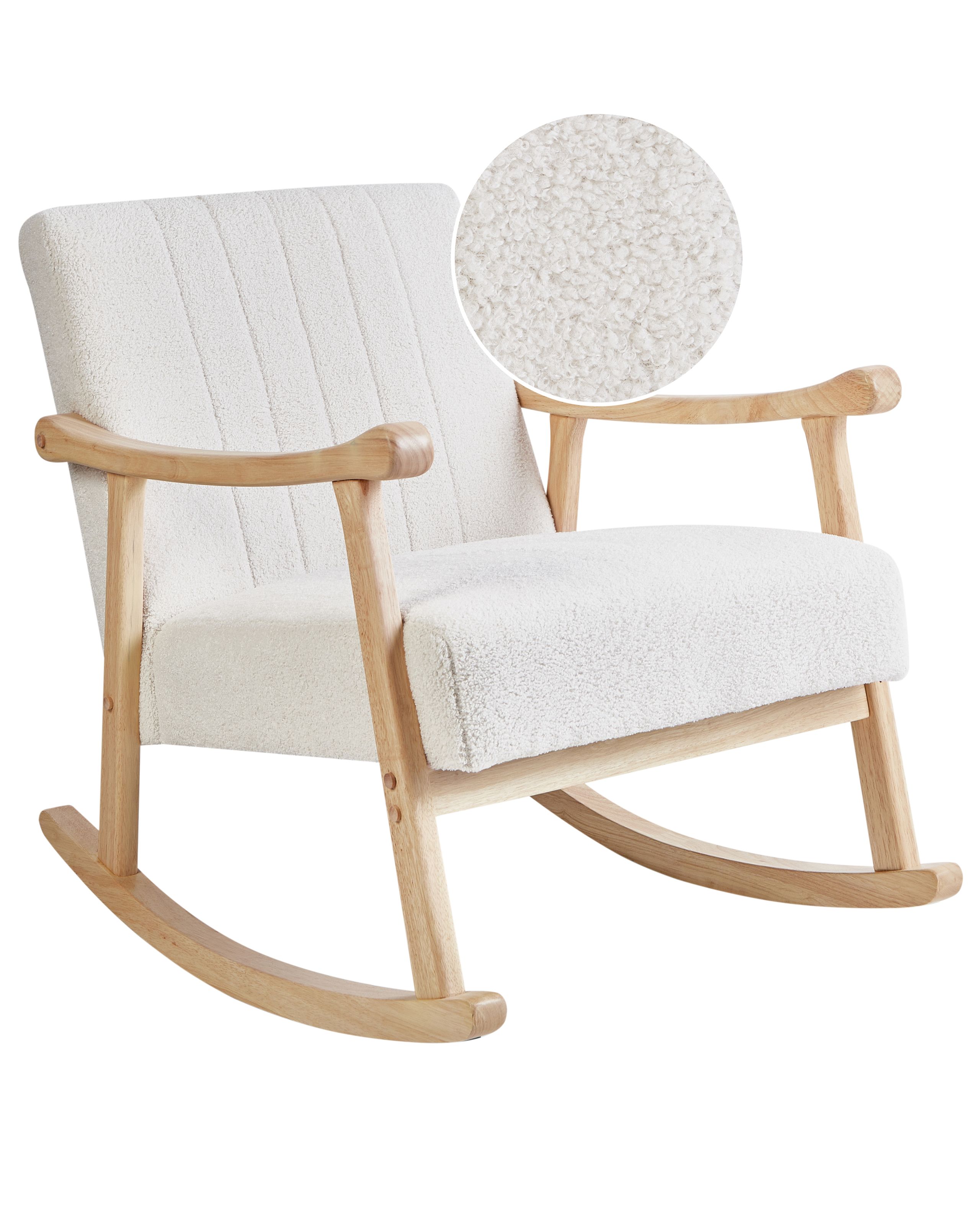 Rocking Chair LEKNES Boucle Off-White - Gemini Interiors