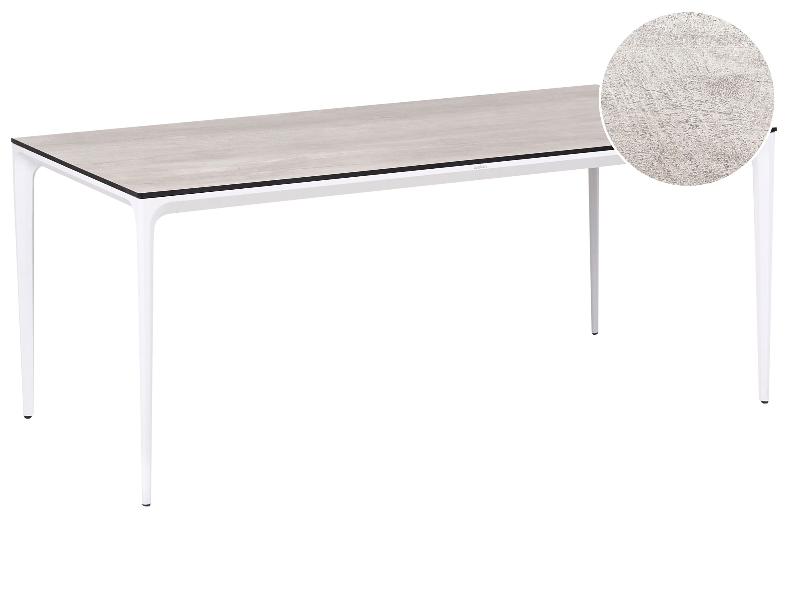 MERTONLEIGH Garden Dining Table Wood Effect - White - Gemini Interiors
