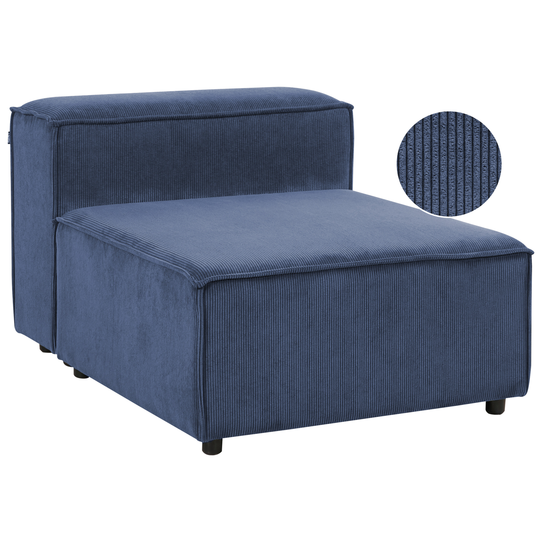 TROMSO Corduroy 1 Seat Section - Dark Blue - Gemini Interiors