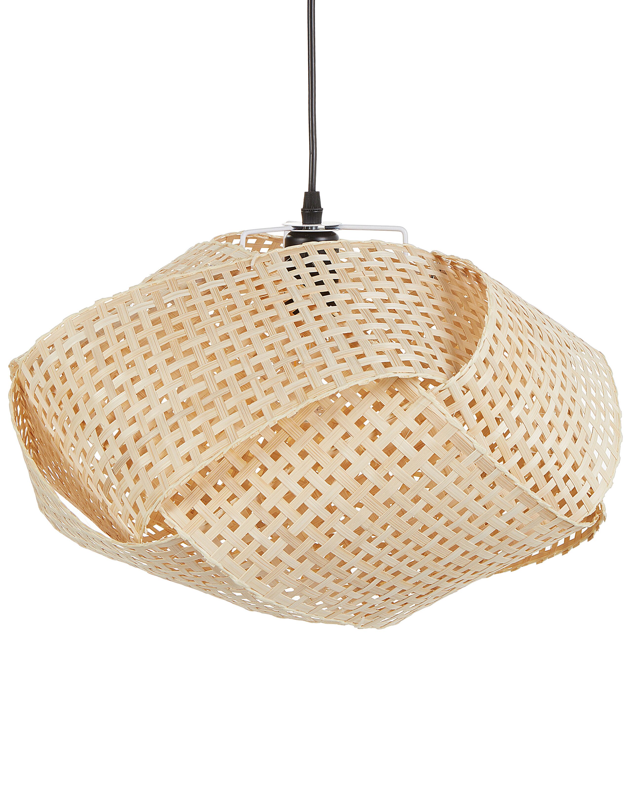 Pendant Lamp HALIL Bamboo Wood Beige - Gemini Interiors