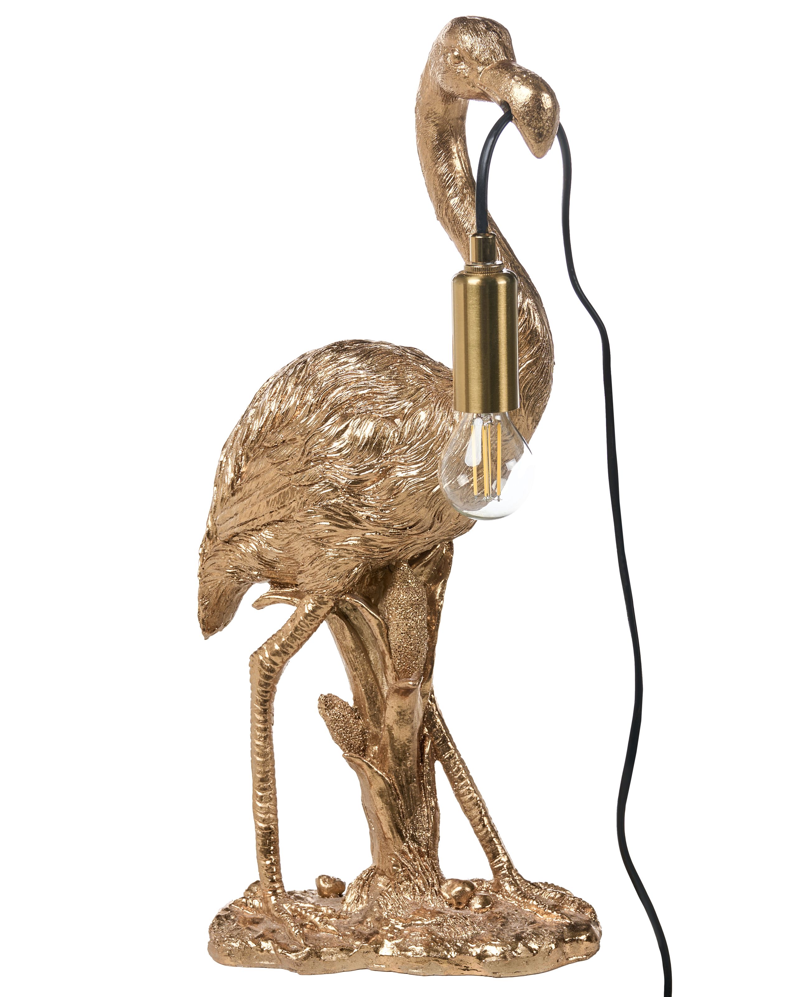 CAVERSDON Table Lamp Flamingo - Gold - Gemini Interiors